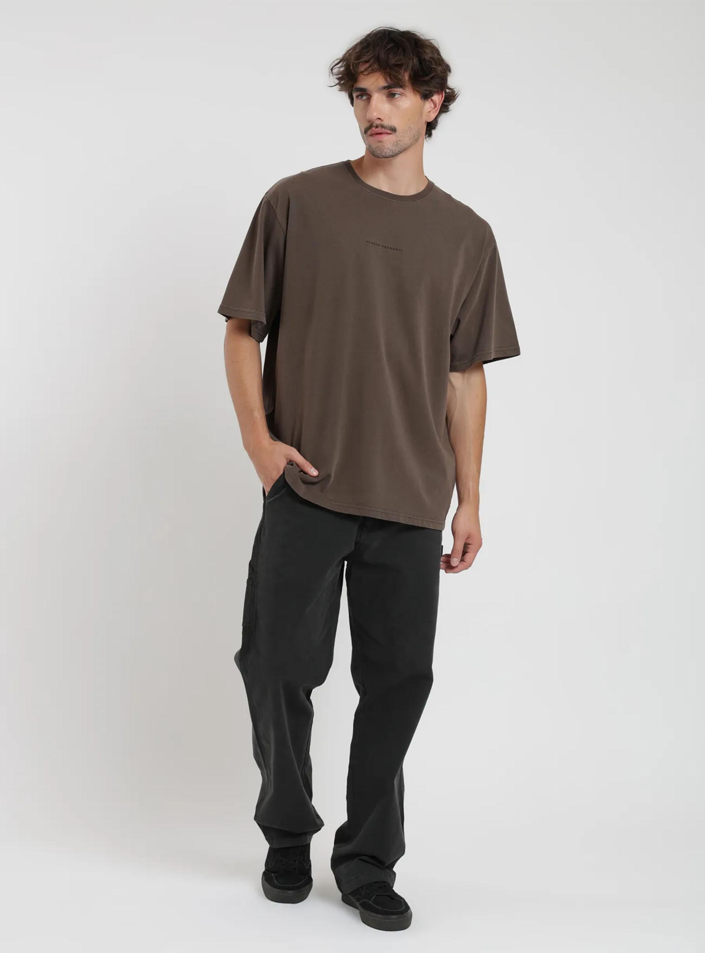 Polera Manga Corta Oversize Básico Letters-3