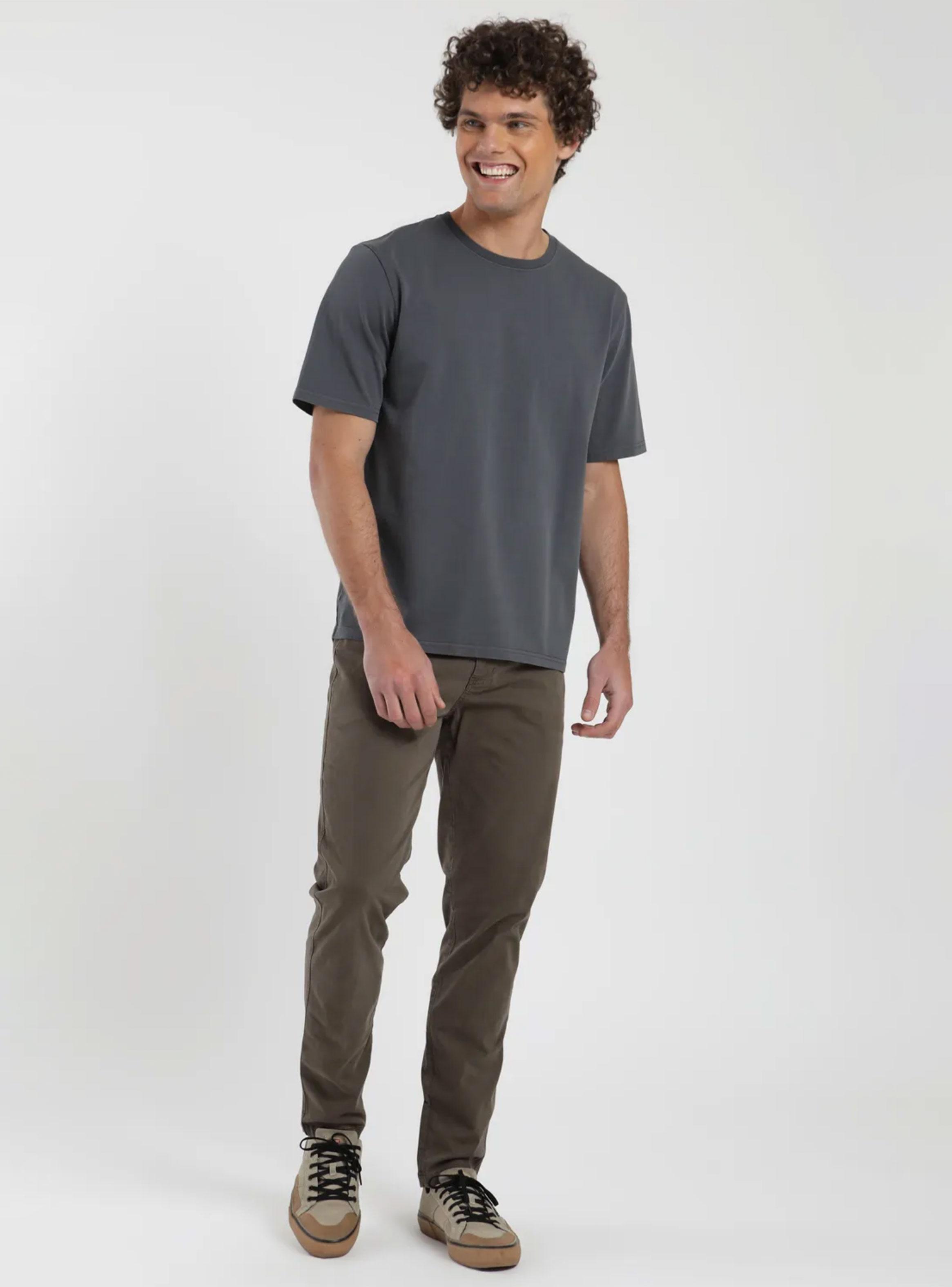 Polera Manga Corta Lisa Cuello Redondo-3