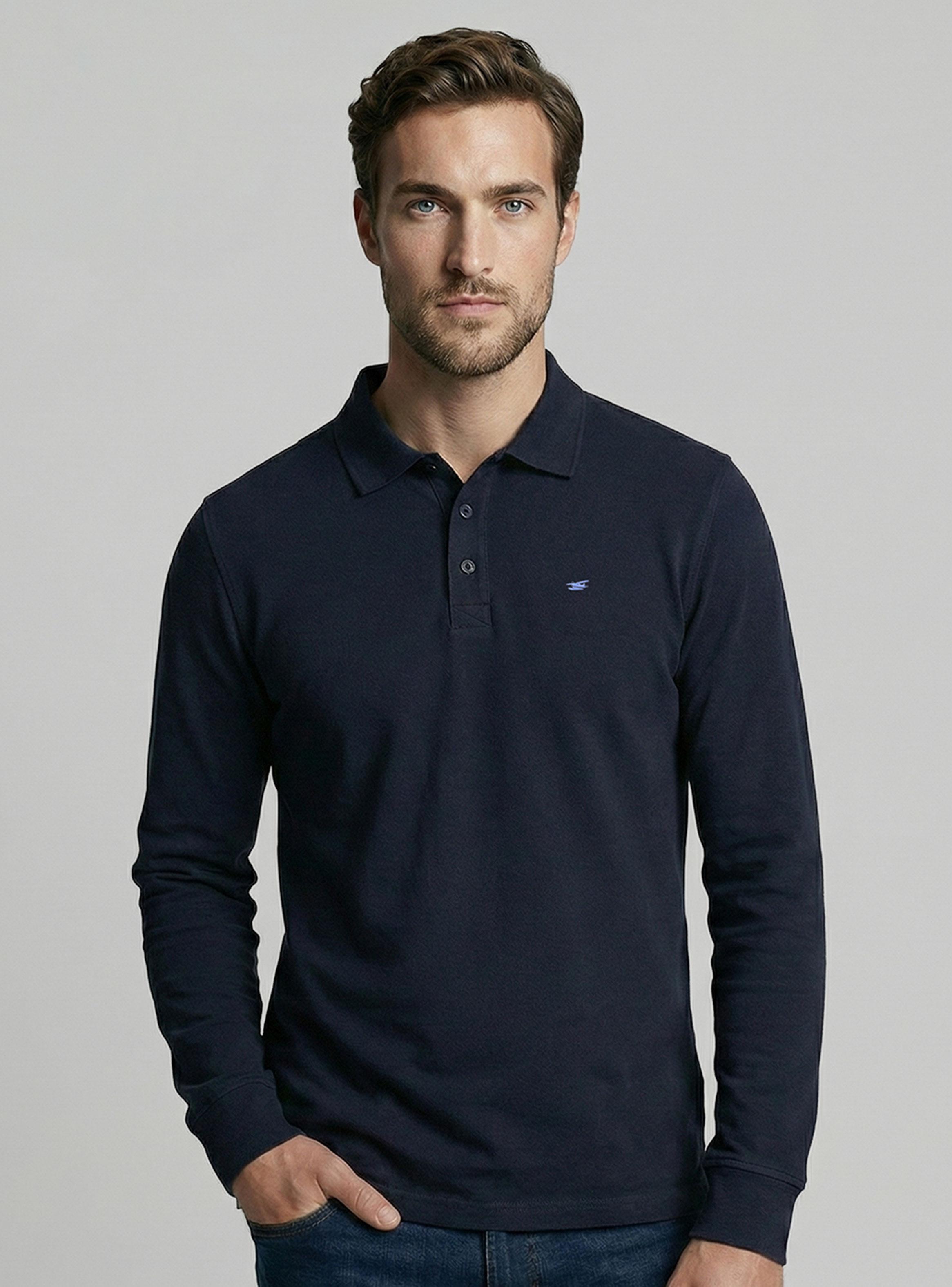 Polera Básica Manga Larga Piqué-0