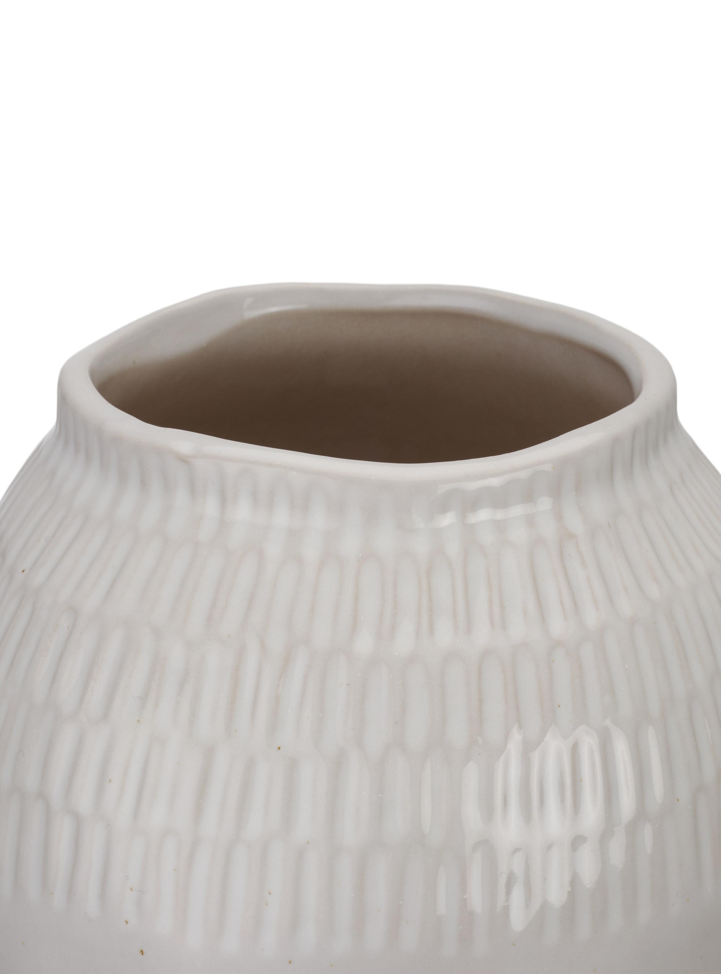 Jarrón Cerámica Orgánico Lineas-1