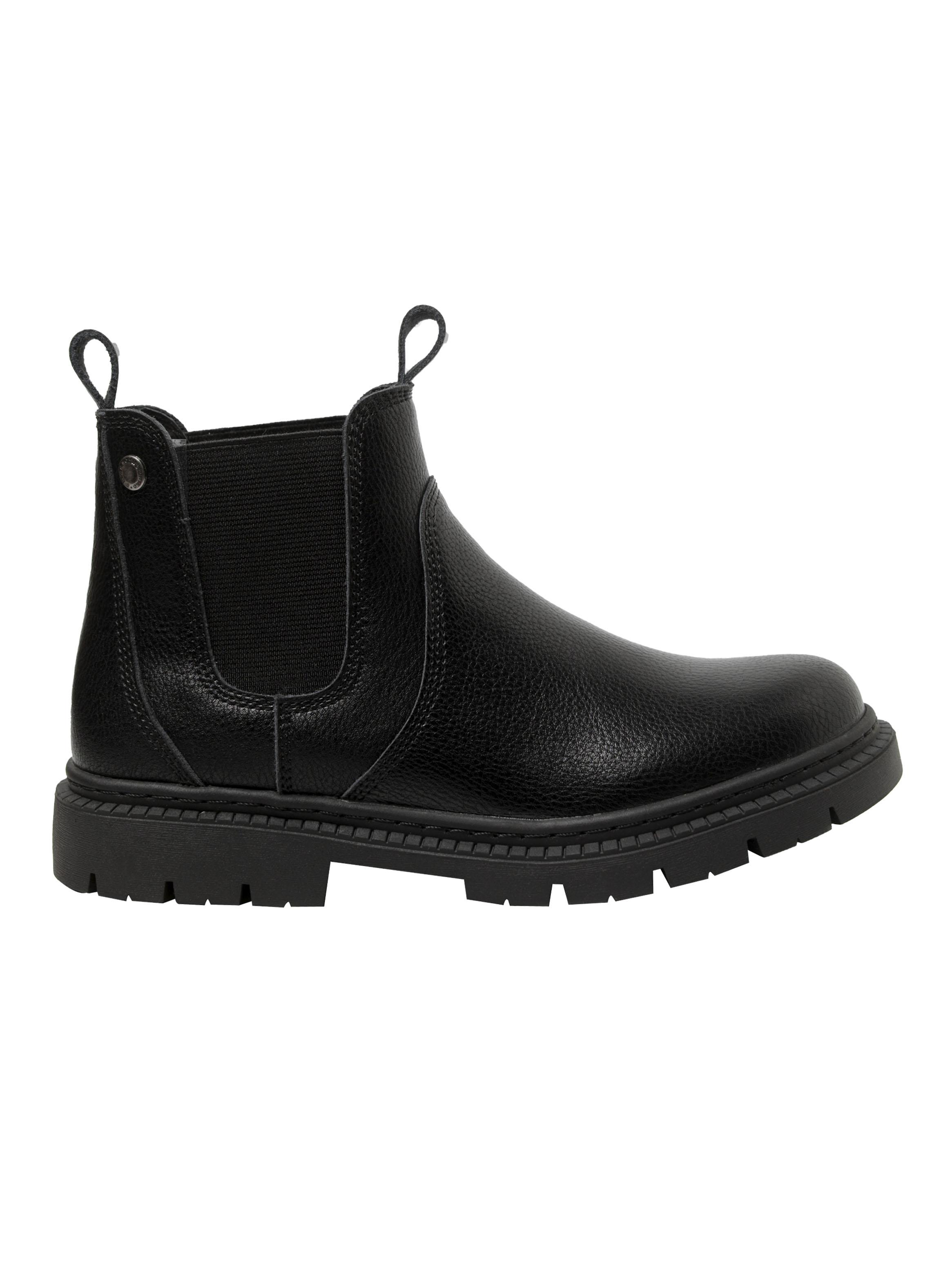 Botín Liso Mujer Cuero-0