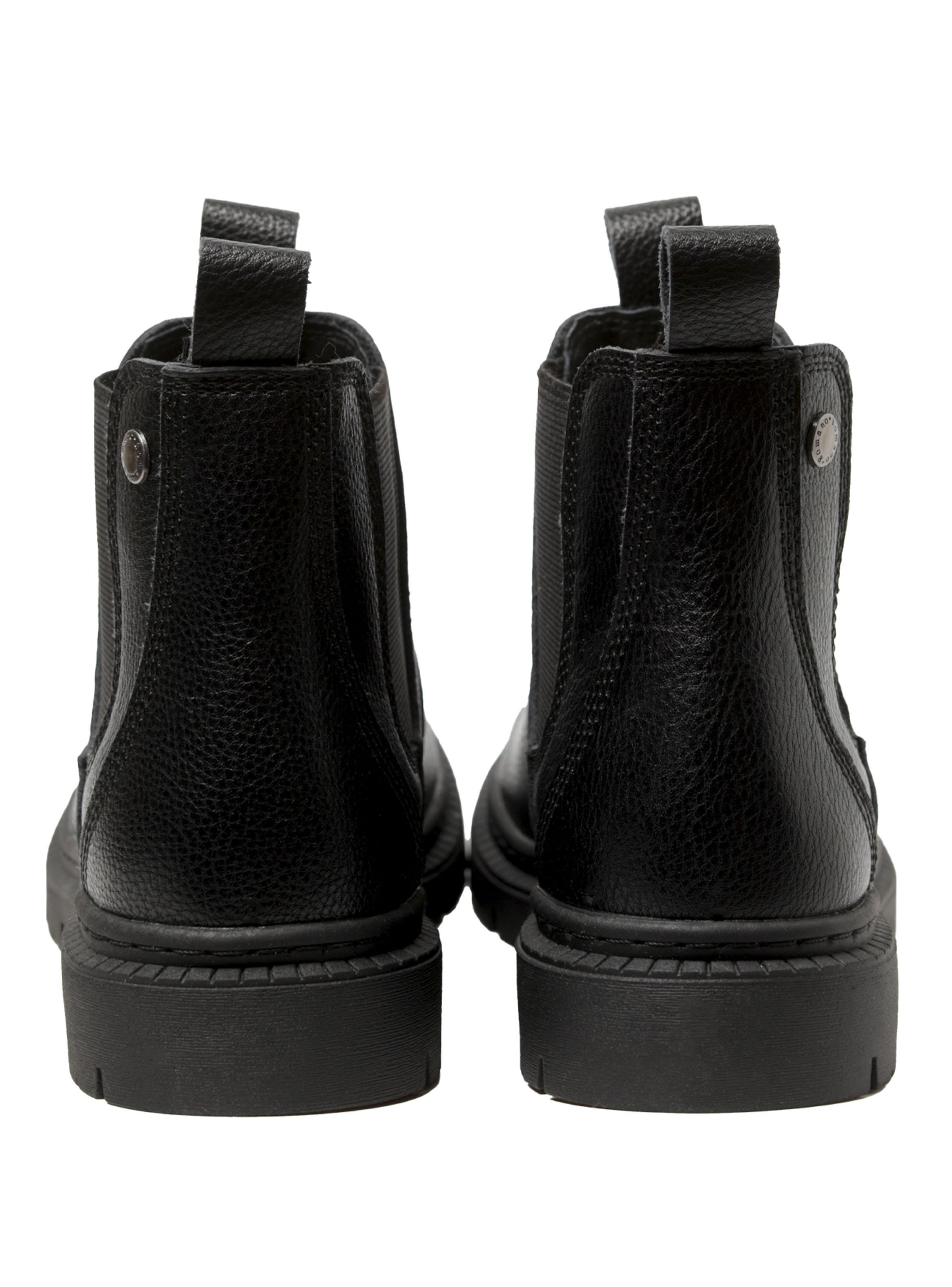 Botín Liso Mujer Cuero-4