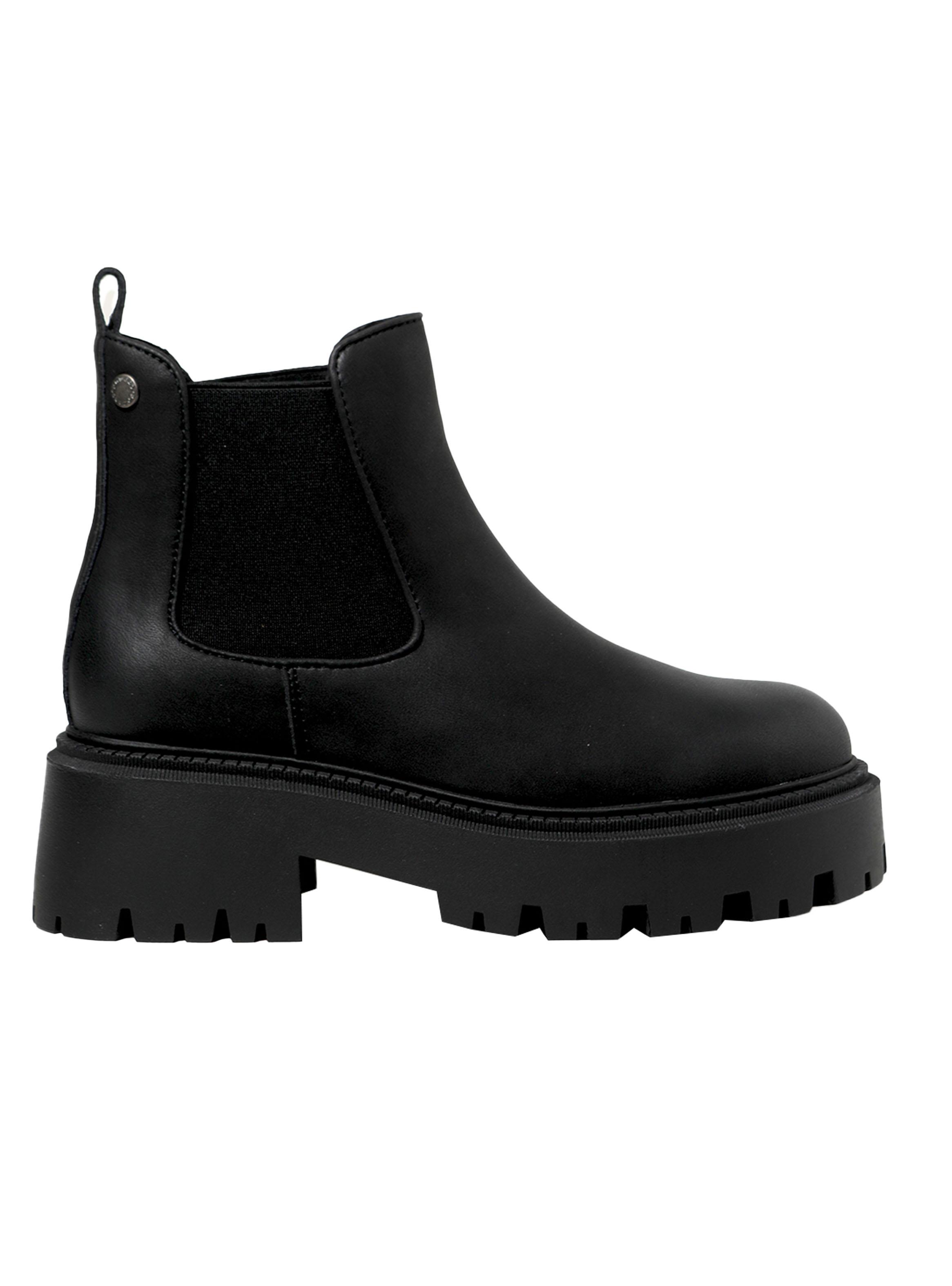 Botín con Elástico Cuero Mujer-0