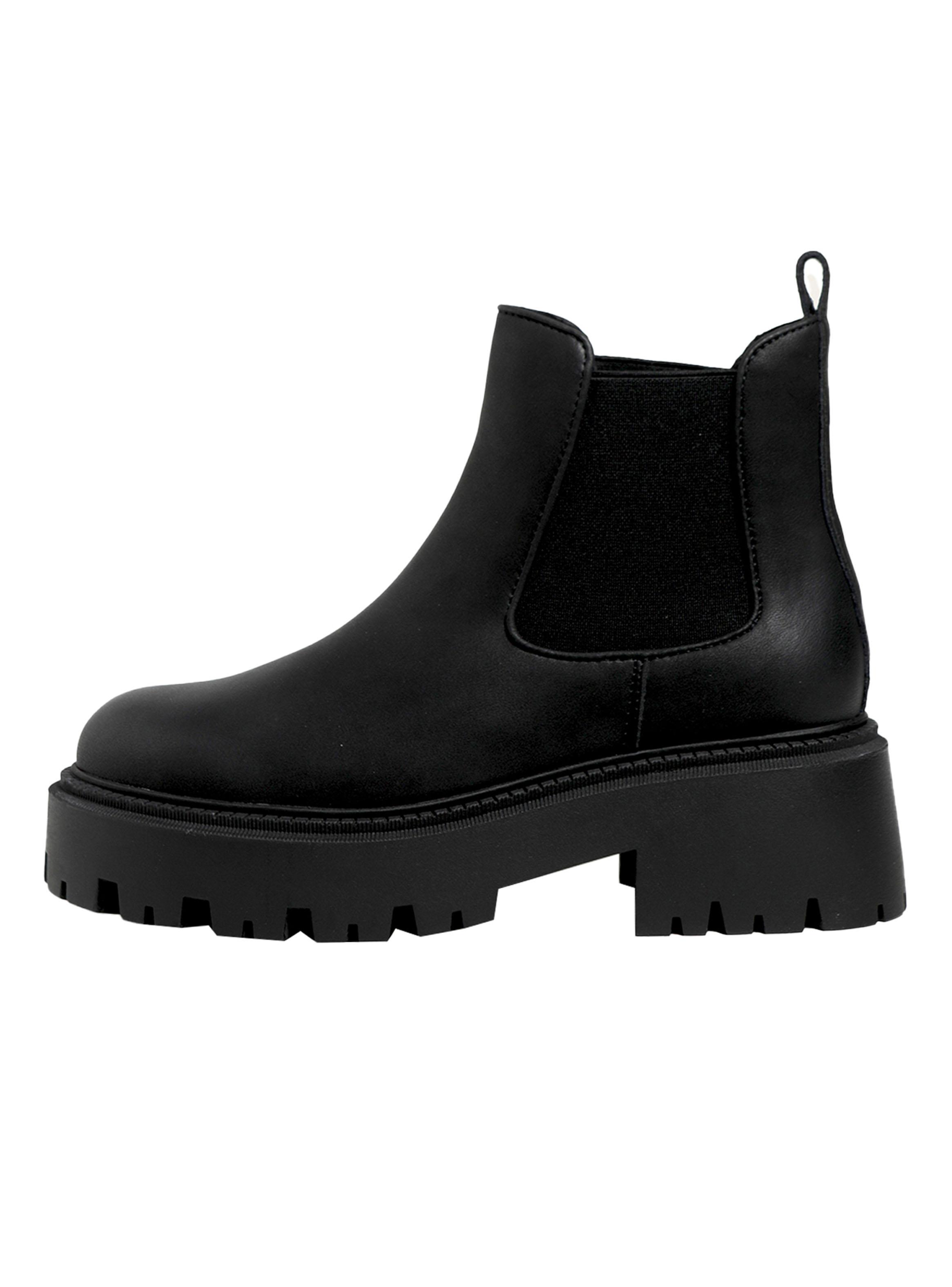 Botín con Elástico Cuero Mujer-2