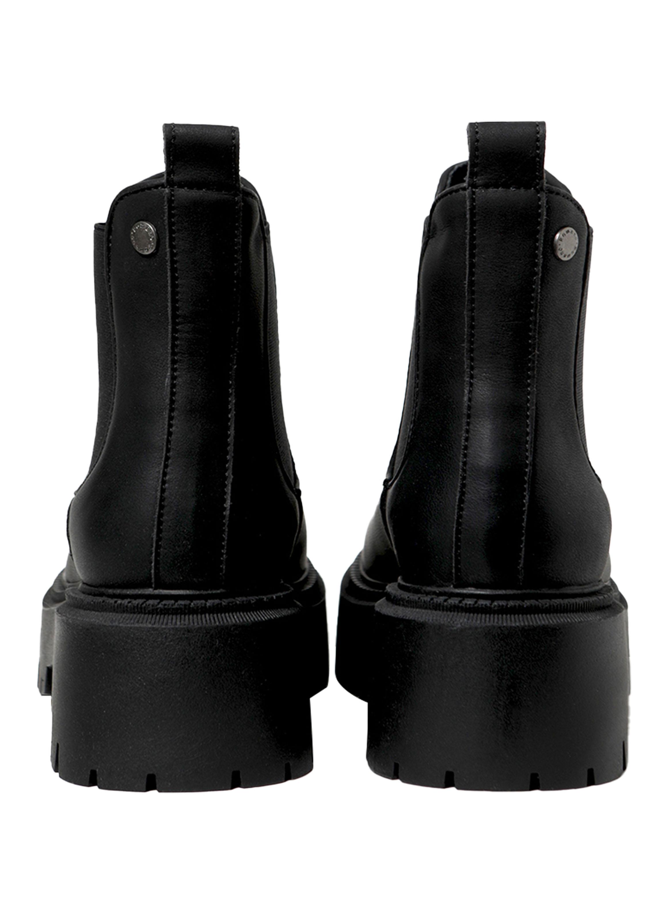 Botín con Elástico Cuero Mujer-4