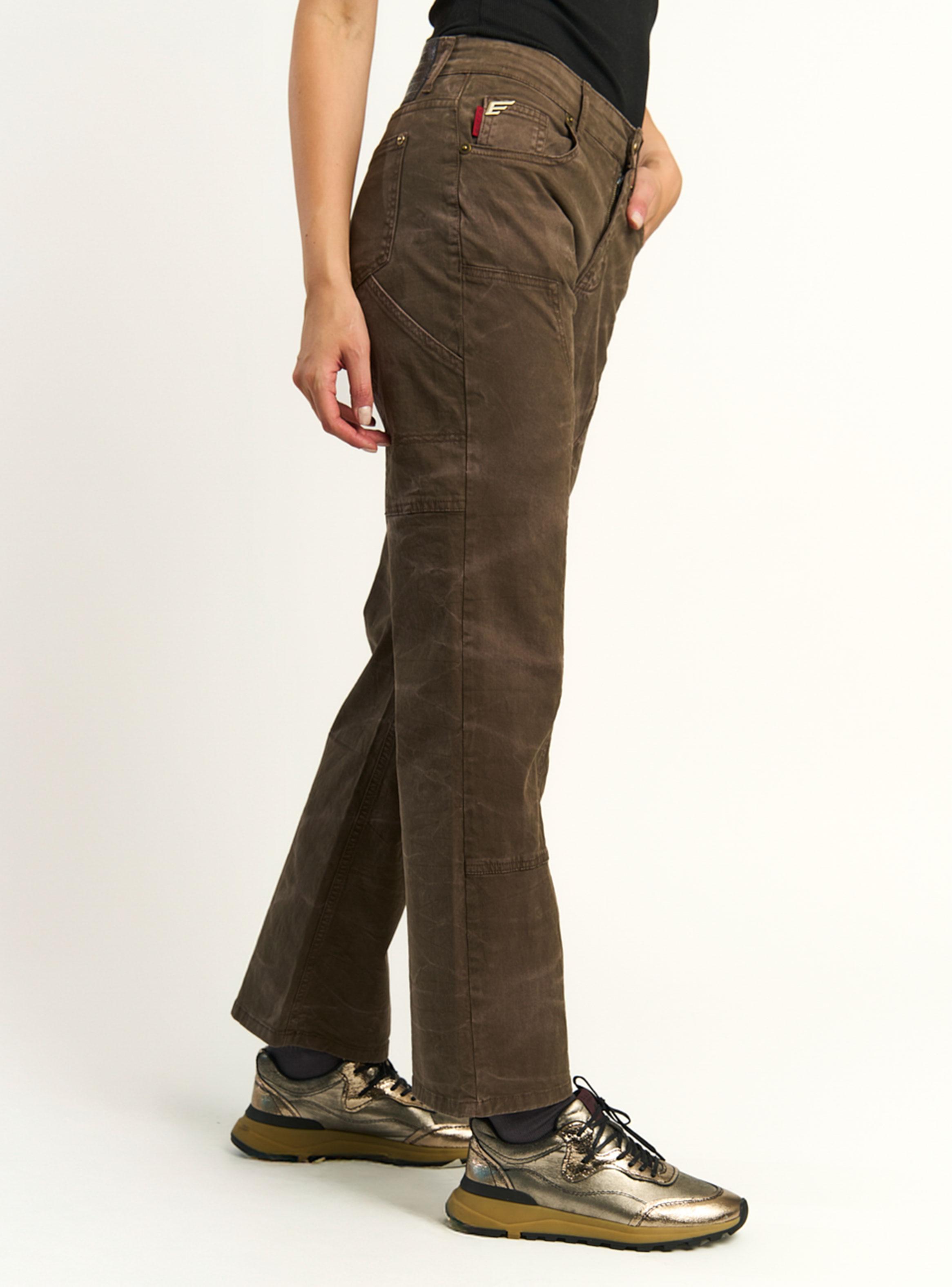 Pantalón Carpintero Recta Café-2