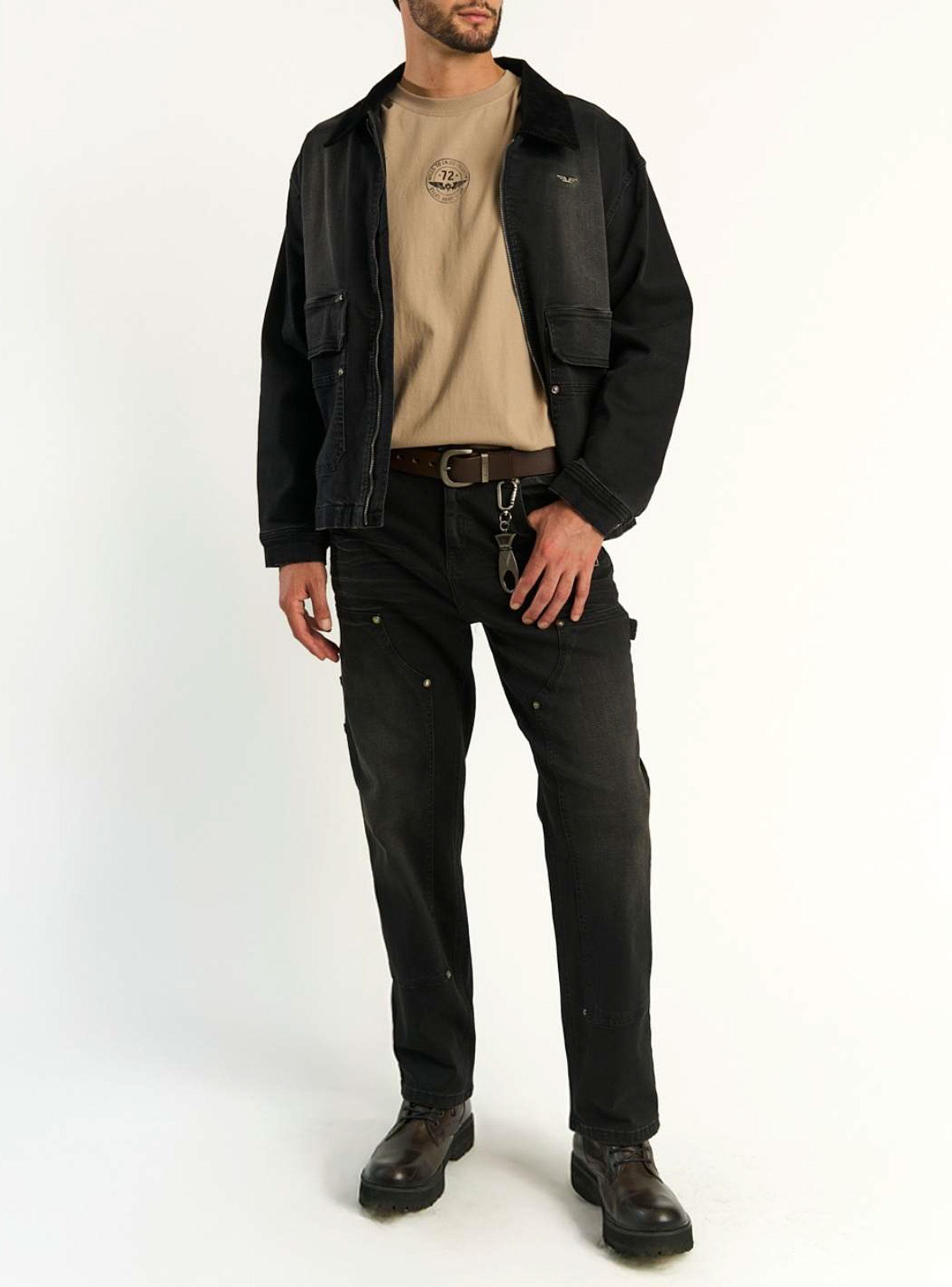 Chaqueta Hardworker Dark Black Oil-3