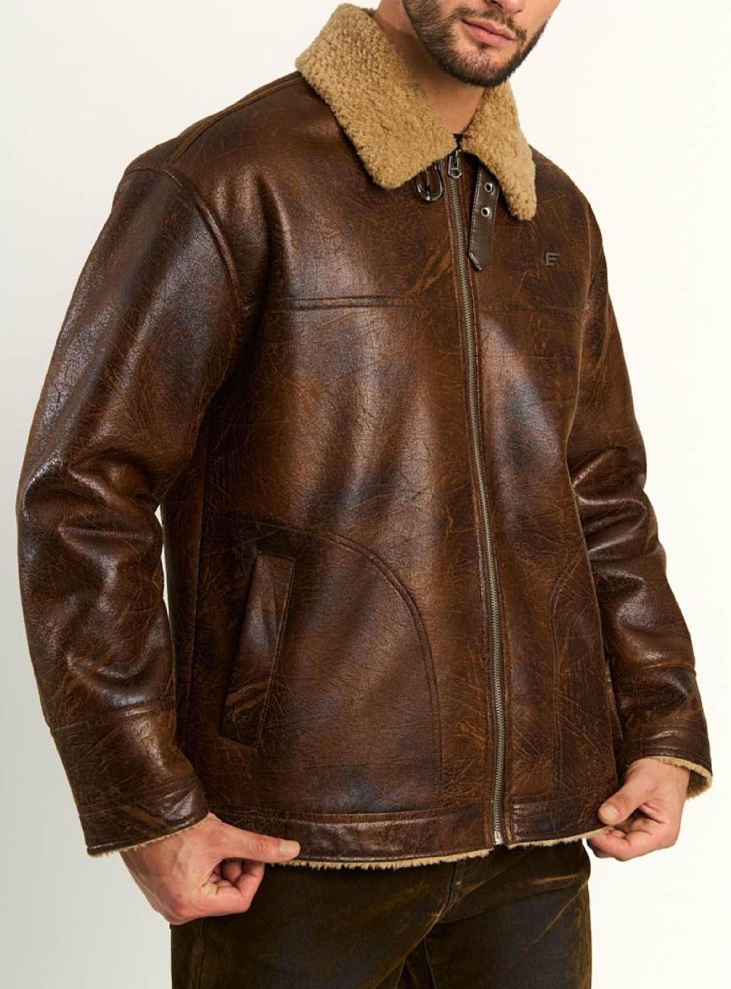 Chaqueta Pu Chiporro Detalle en Cuello-2