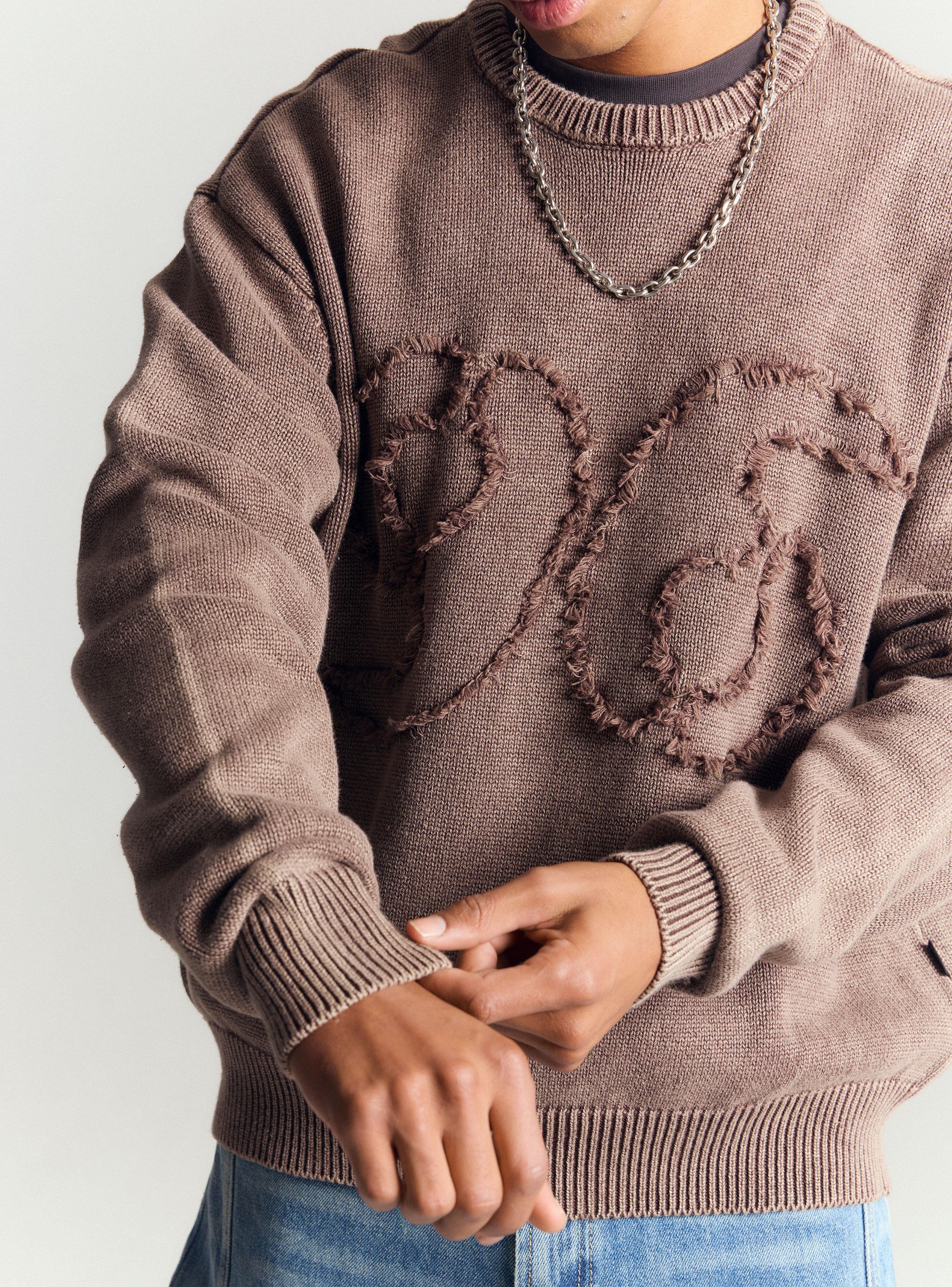 Sweater con Parche Desflecado-3