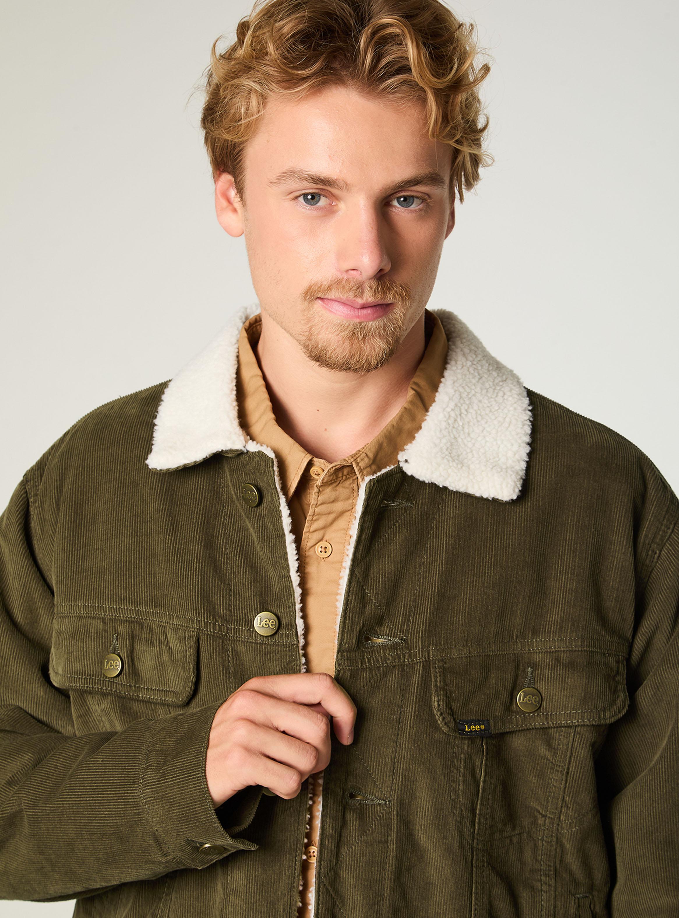 Chaqueta Casual Cotelé Detalle en Cuello-2