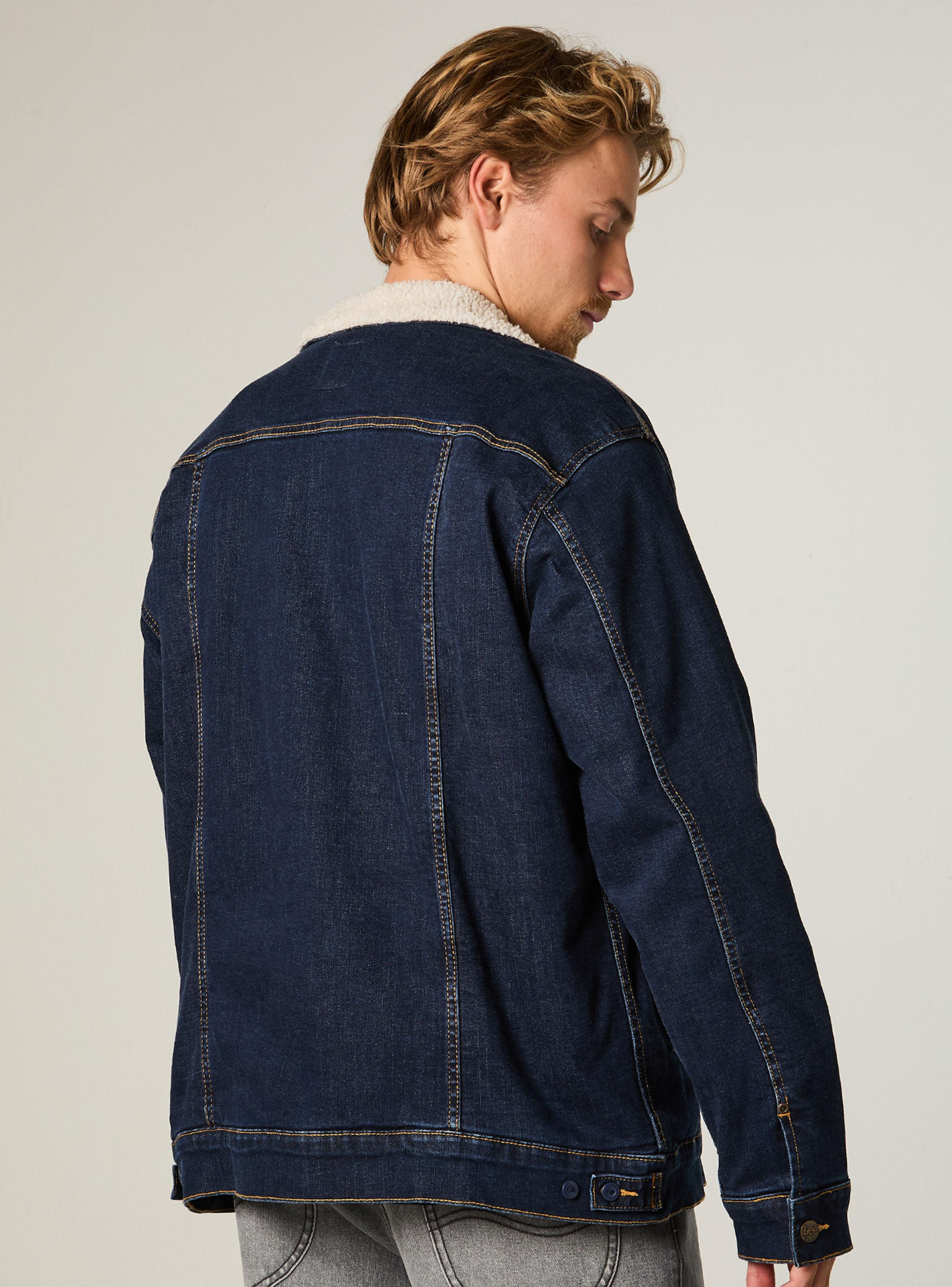 Chaqueta Casual Denim Cuello Aviador-1