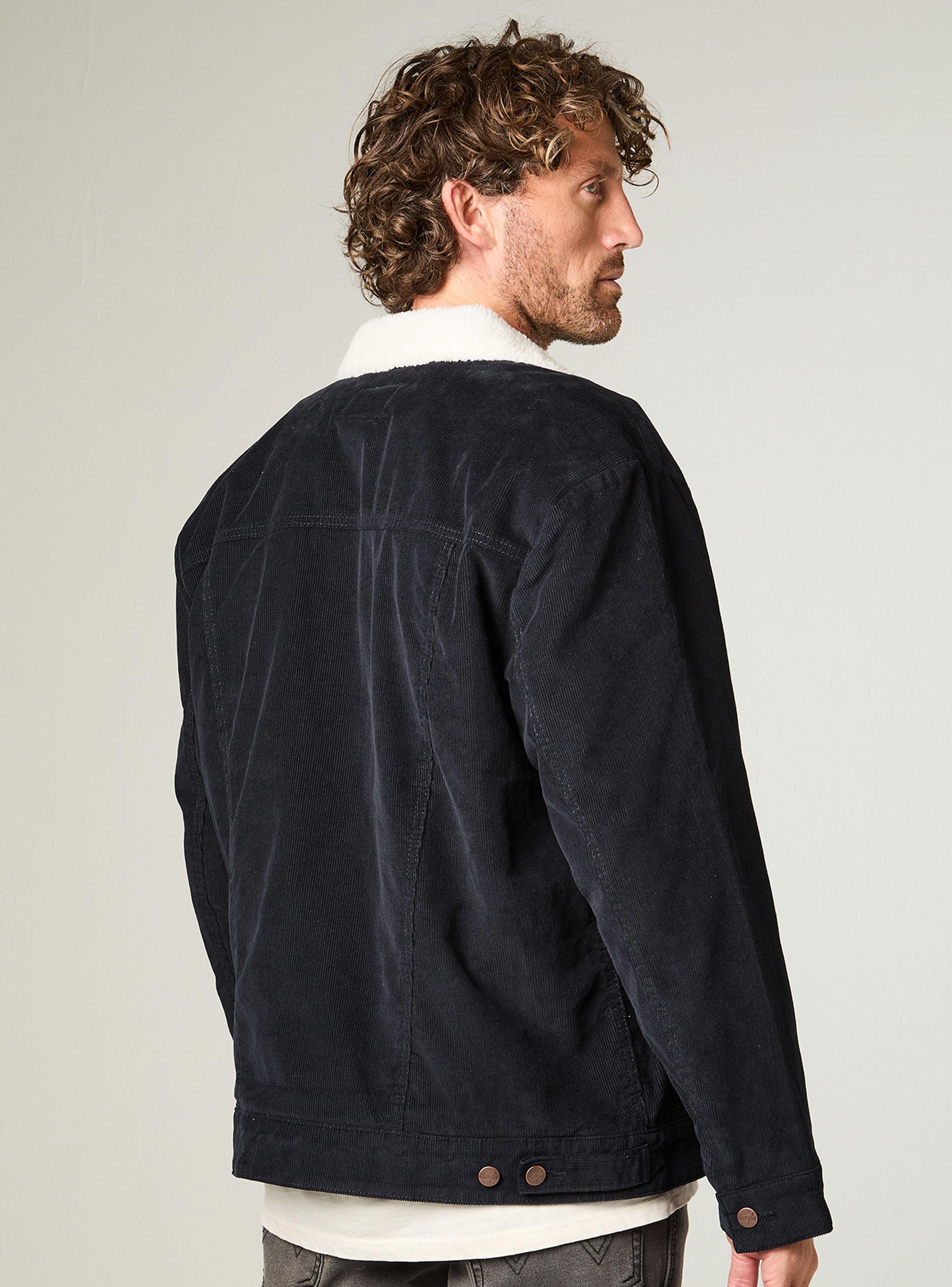 Chaqueta Sherpa Regular Cotelé Cuello con Chiporro-1