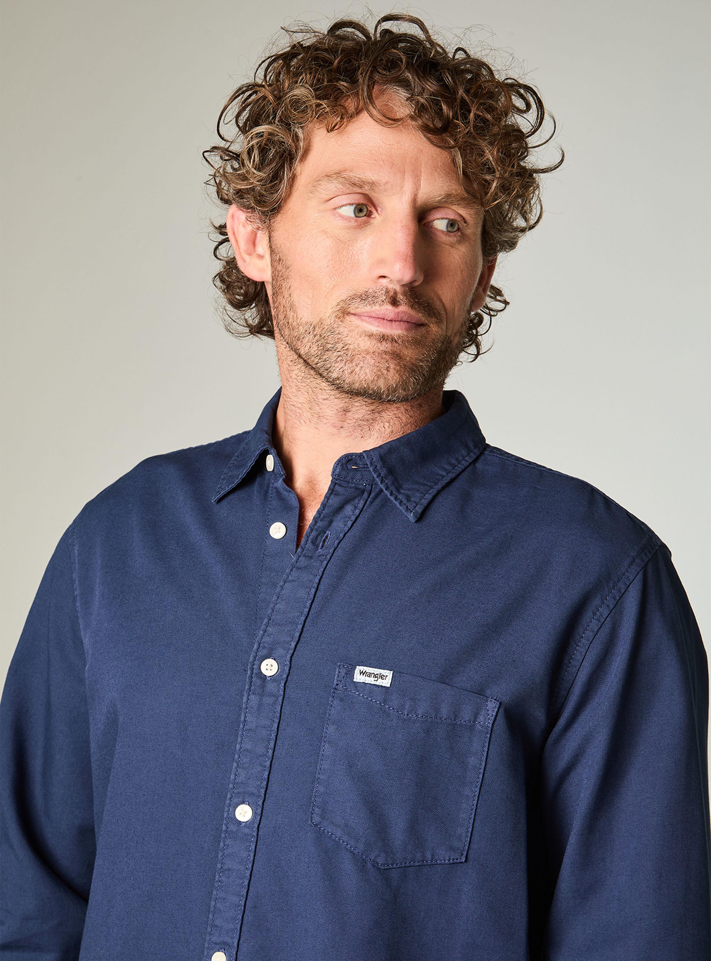 Camisa WRG Bolsillo Frontal Casual-2