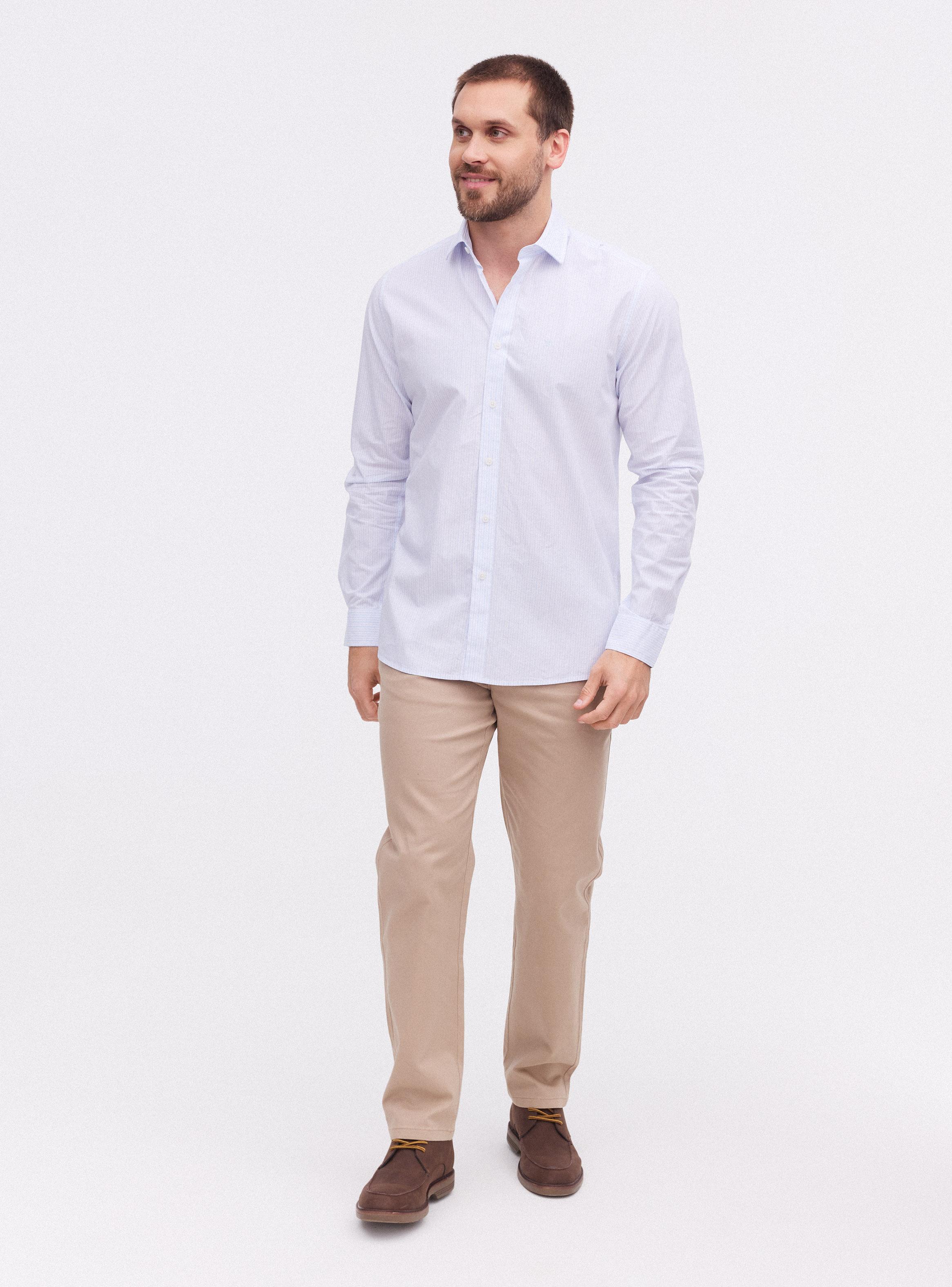 Camisa Manga Larga Algodón Rayas-4