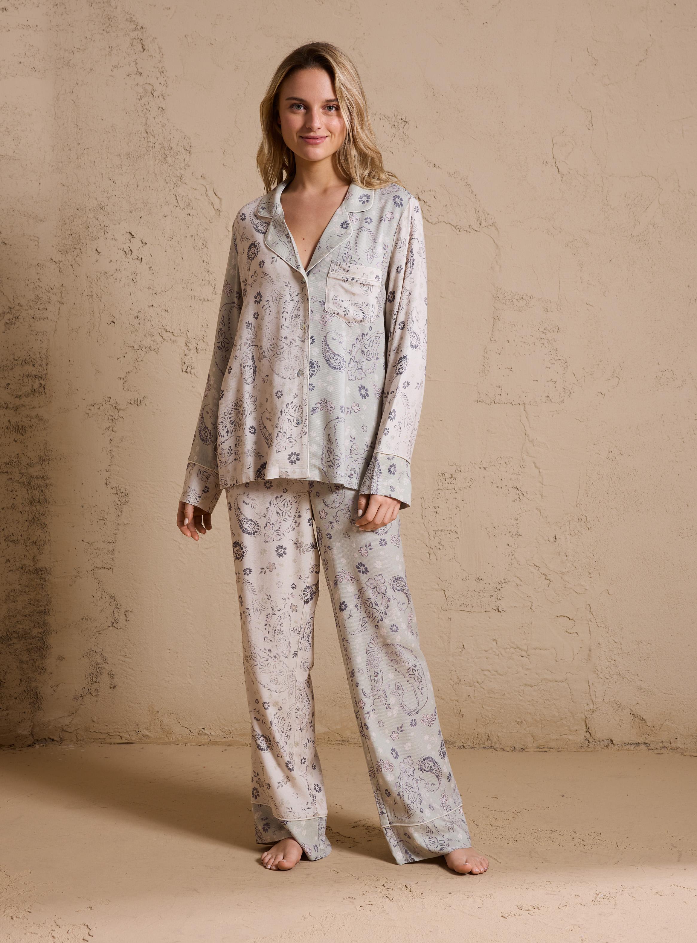 Pijama Camisero Suave Full Estampado-4
