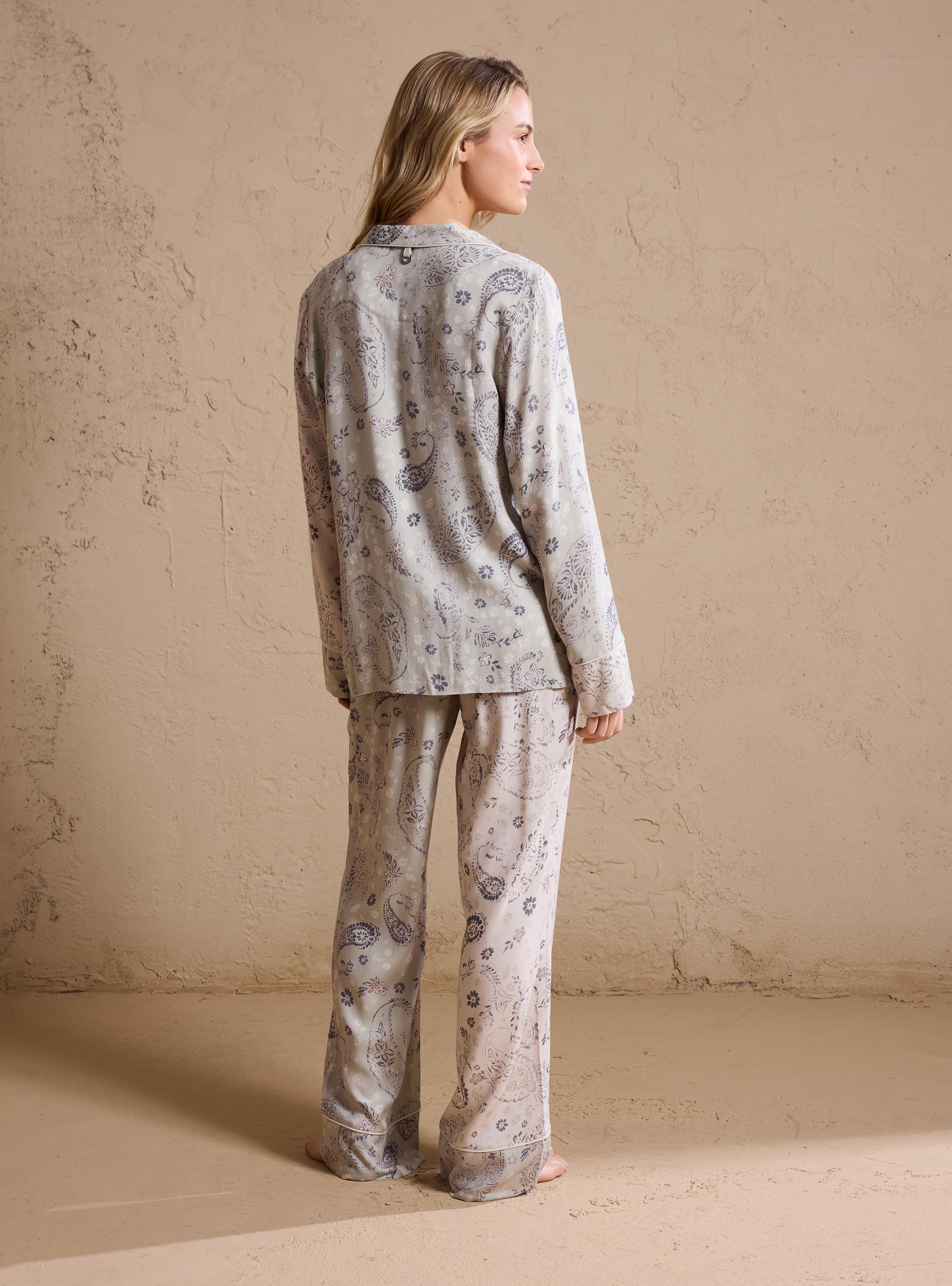 Pijama Camisero Suave Full Estampado-5