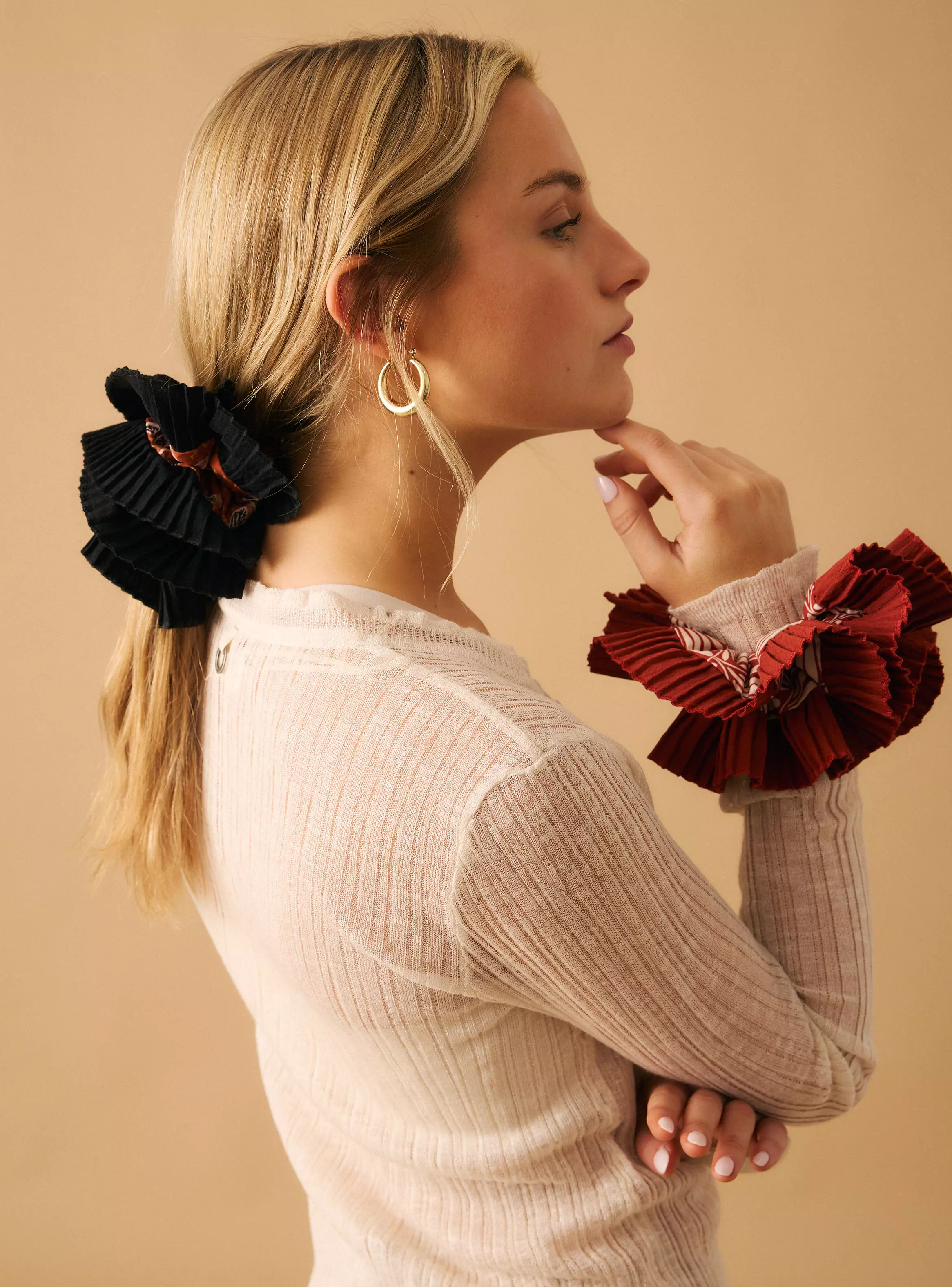 Pack 2 Scrunchies Estampado Color y Diseño-2