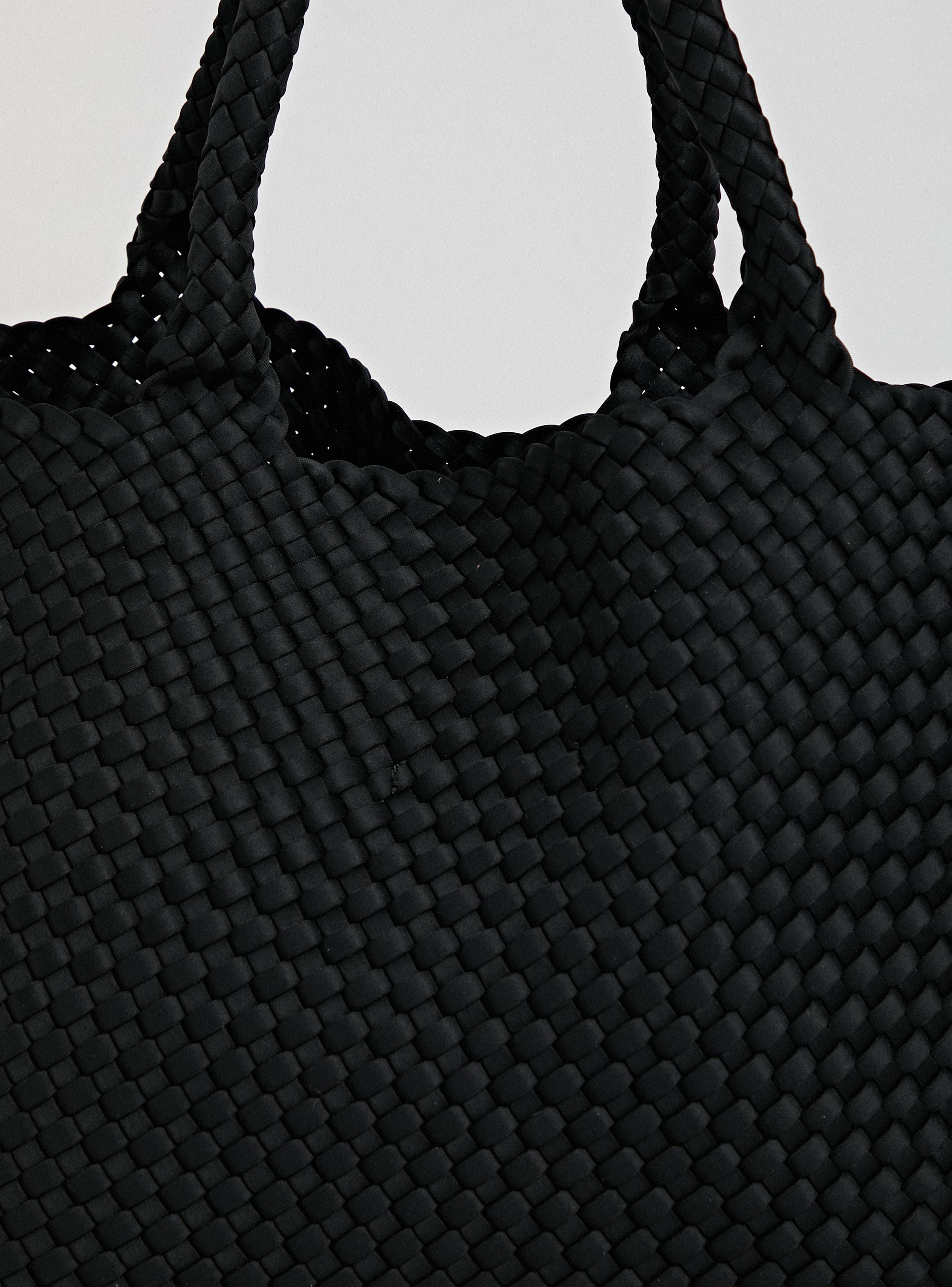 Cartera de Hombro Estilo Tote Entramada-5