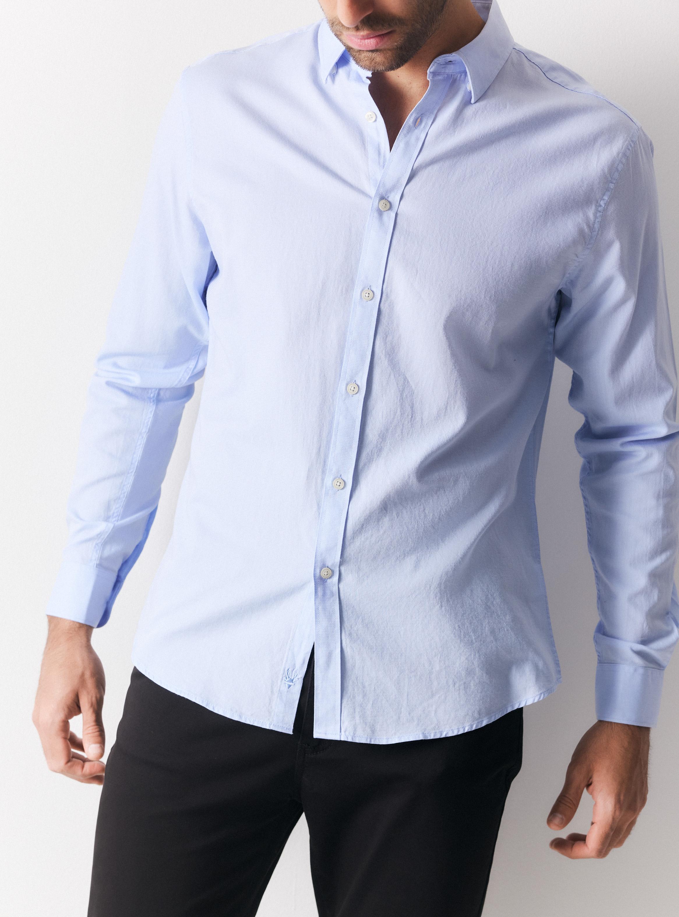 Camisa Manga Larga Texturada-3