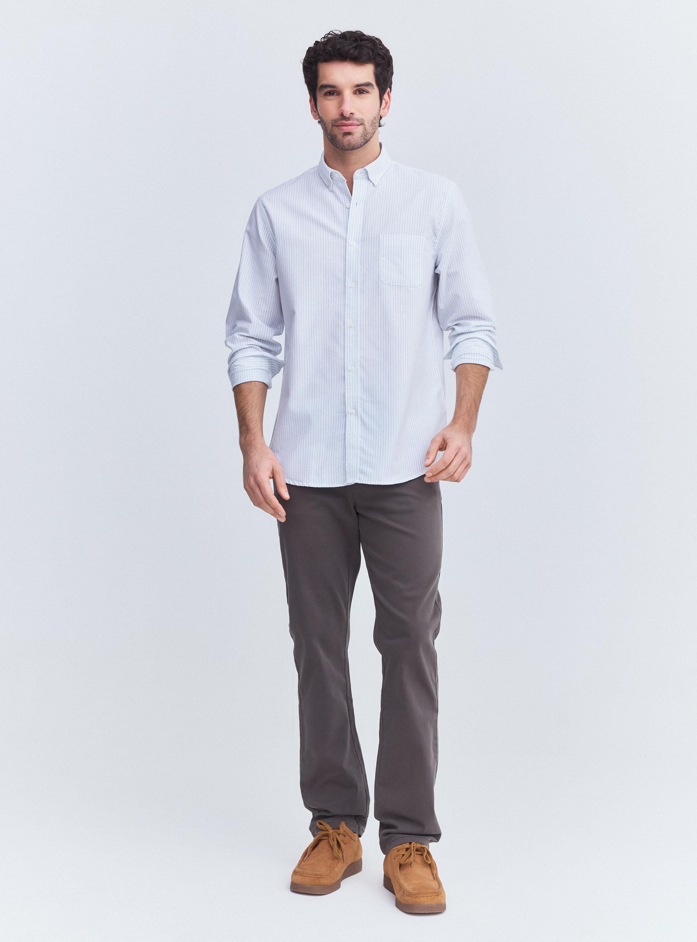 Camisa Print Rayas Bolsillo-4