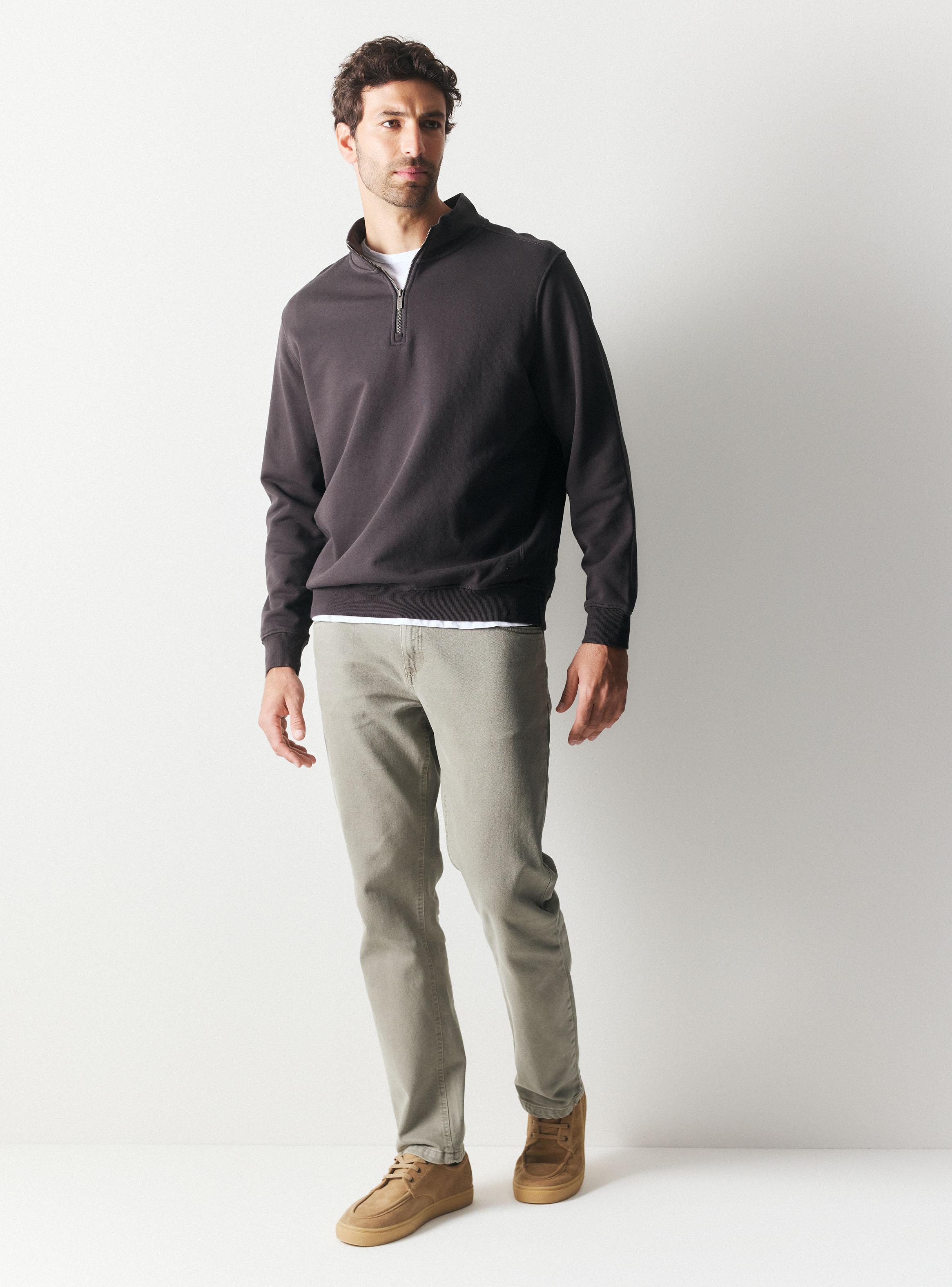 Polerón Half Zipper Liso-4