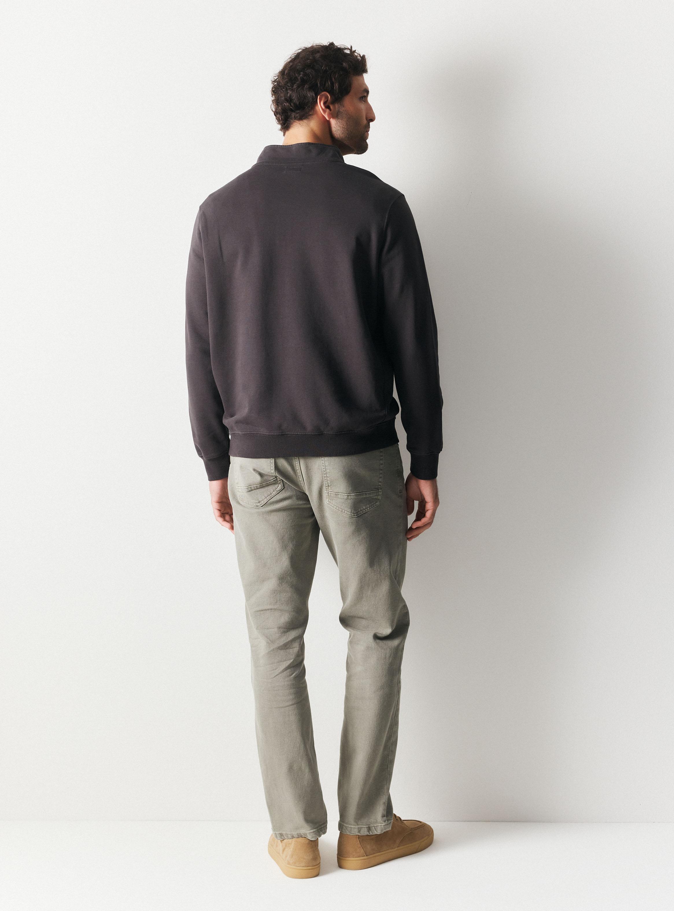Polerón Half Zipper Liso-5