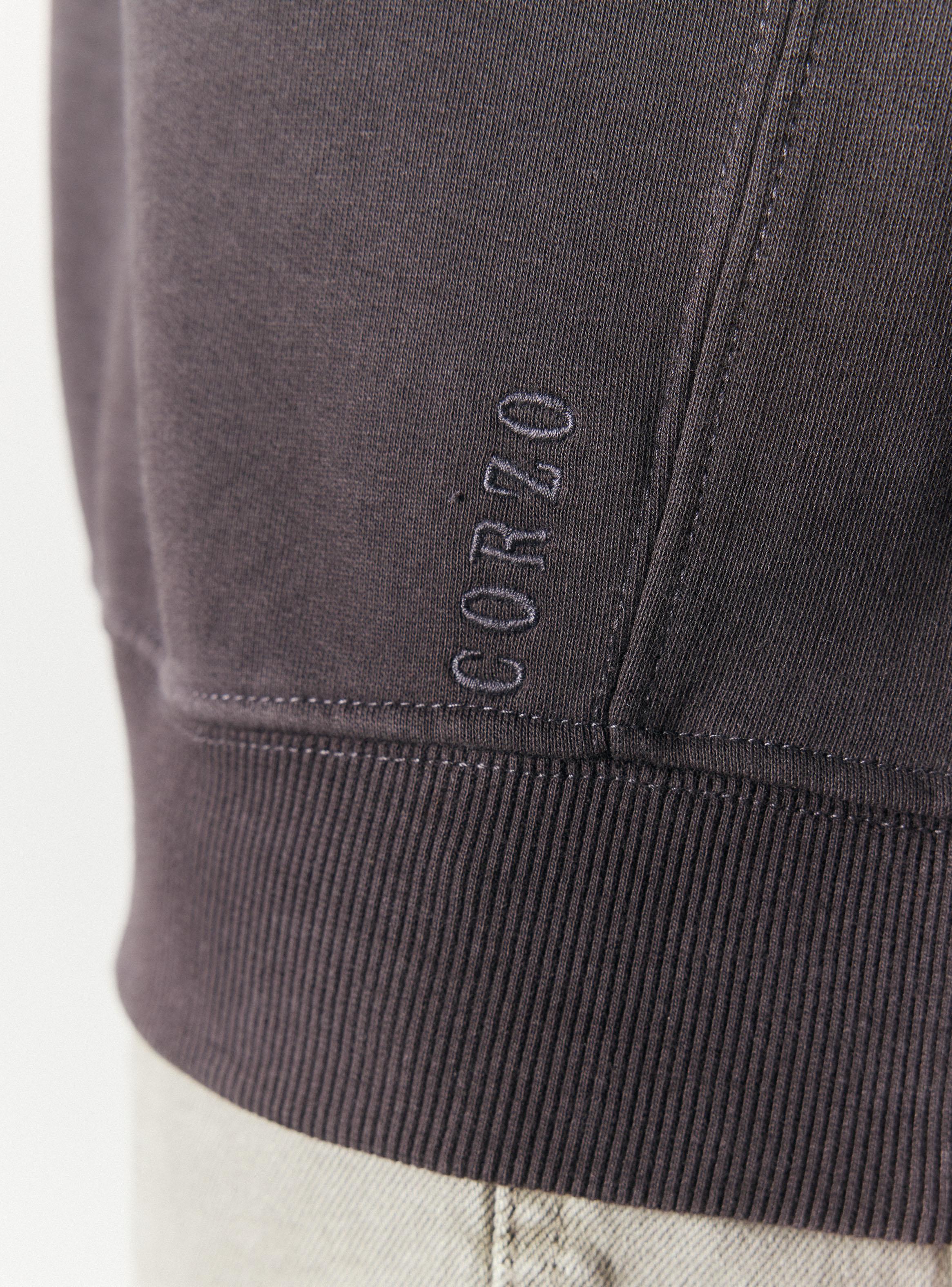 Polerón Half Zipper Liso-3