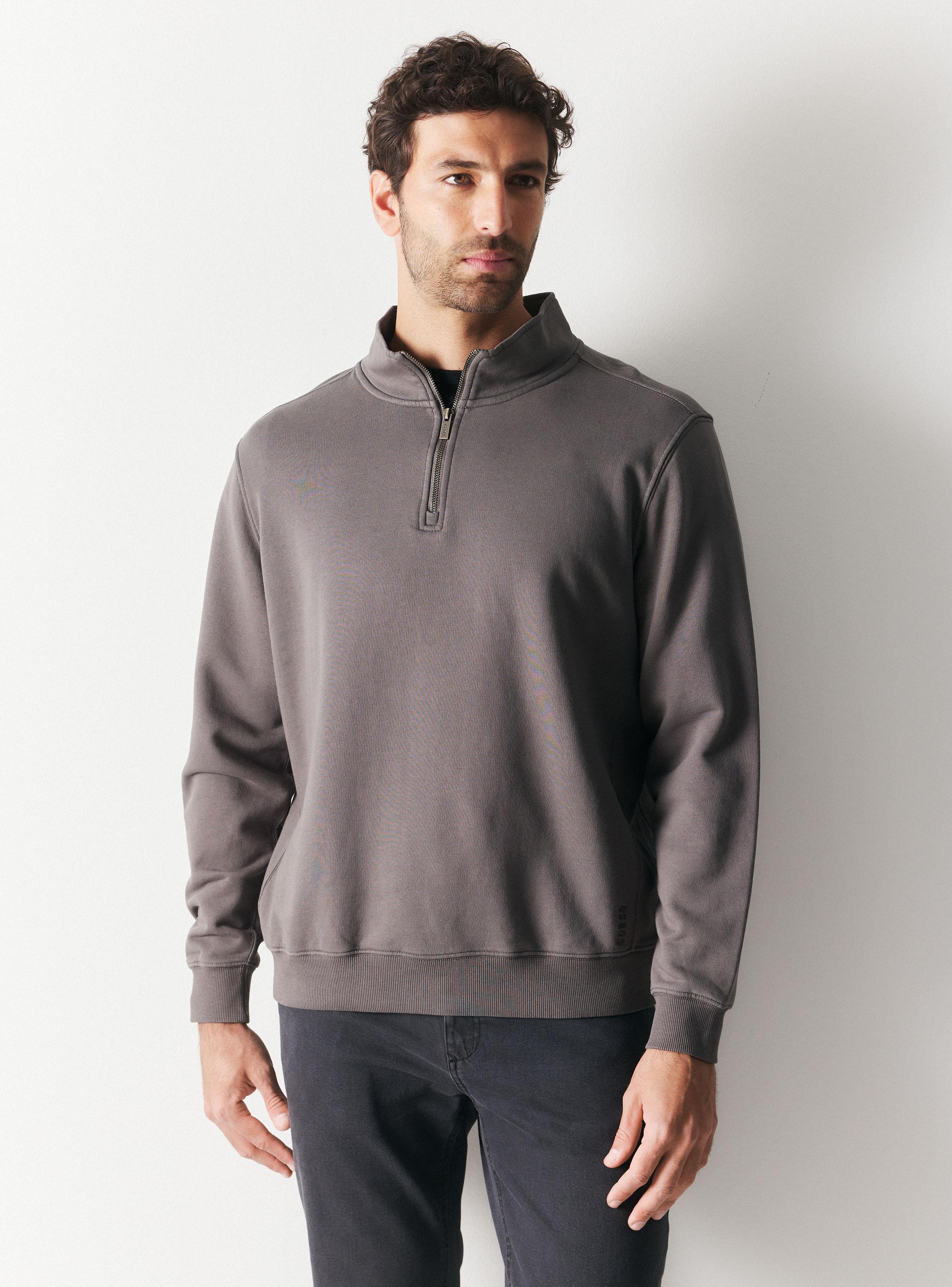 Polerón Half Zipper Liso-0
