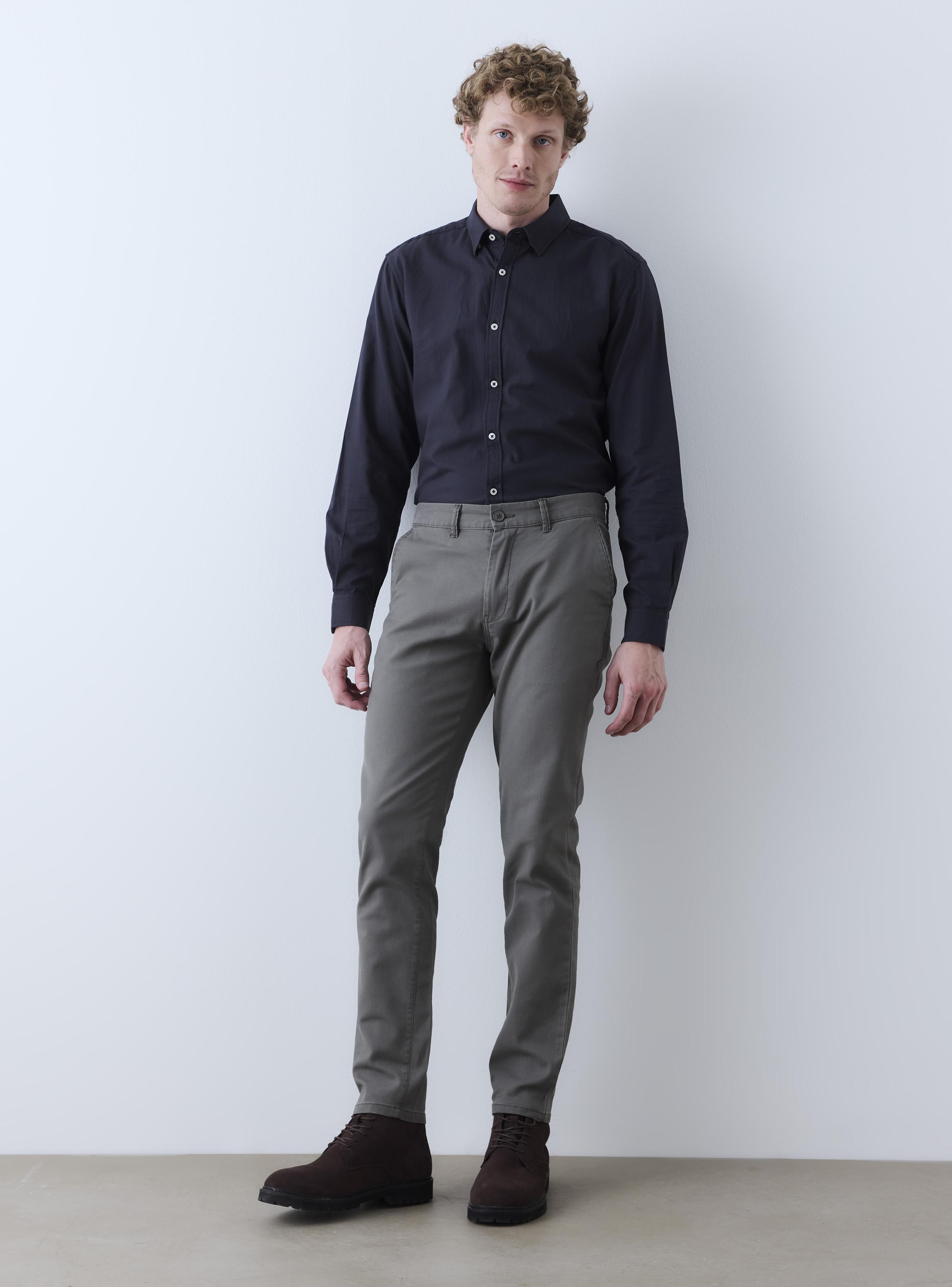 Camisa Semi Oxford Colores Lisos-4