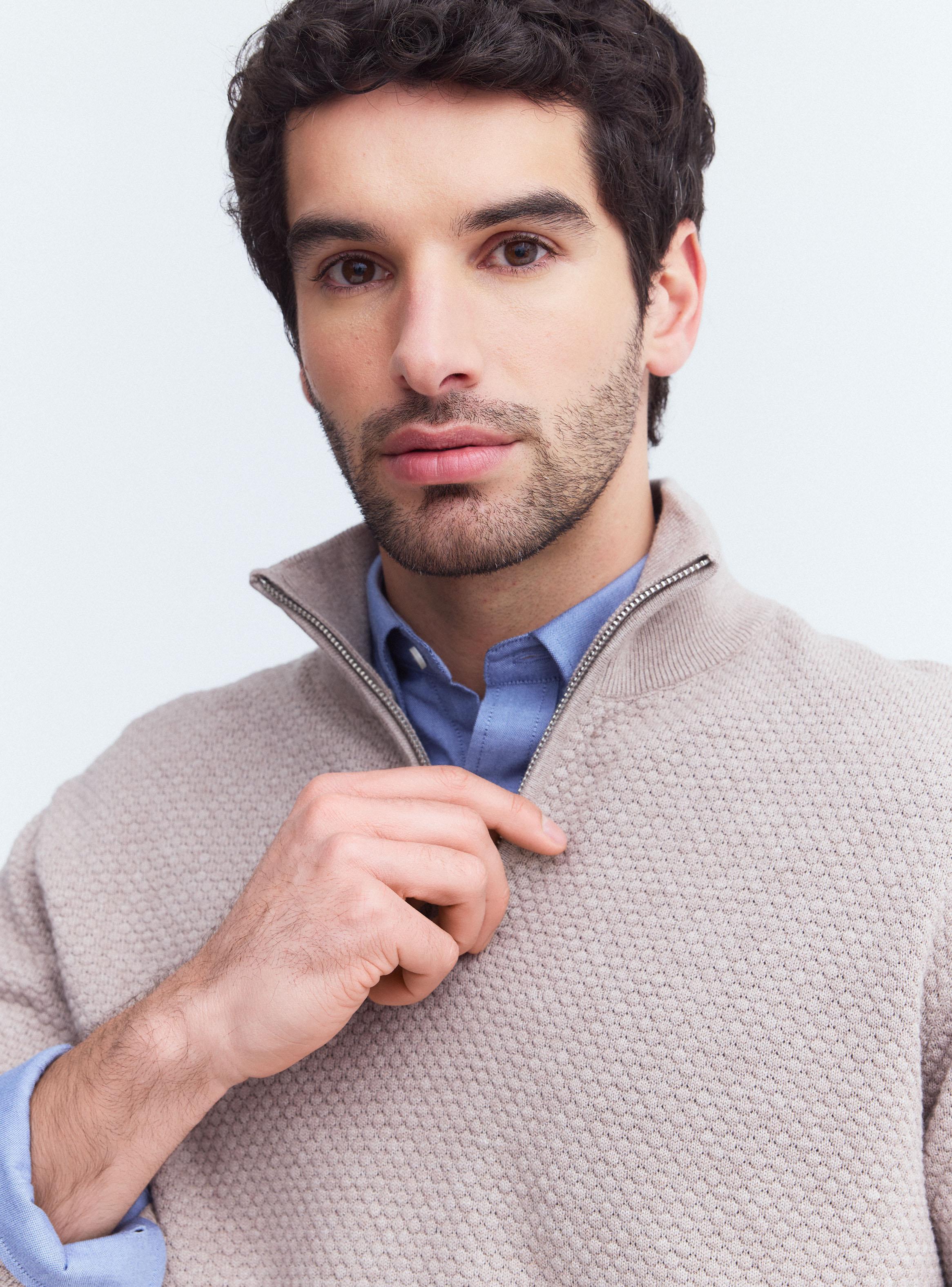 Sweater Cuello Alto Tejido Texturado-2