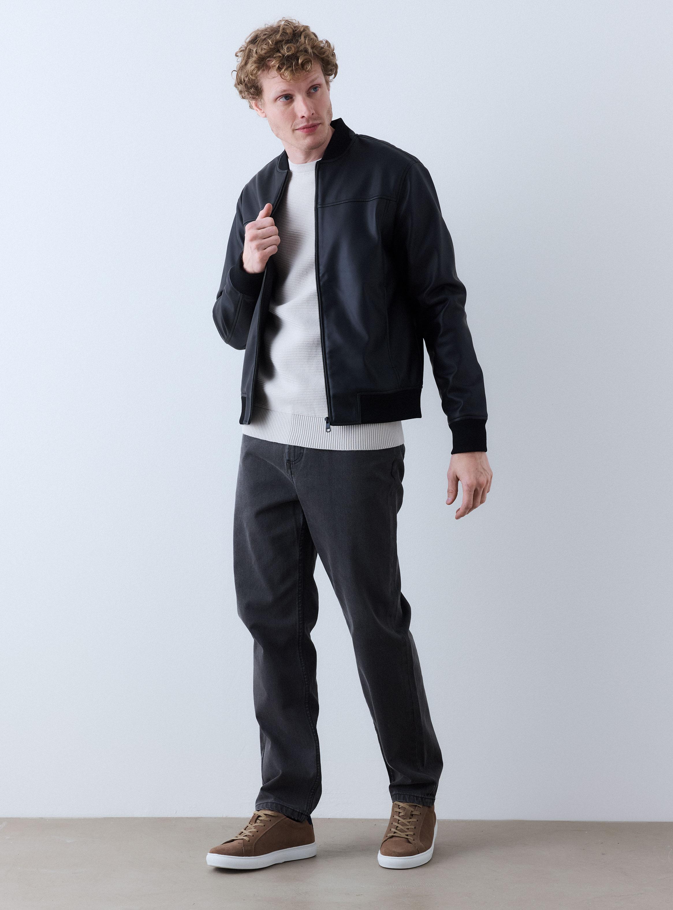 Chaqueta Cuello Bomber-4