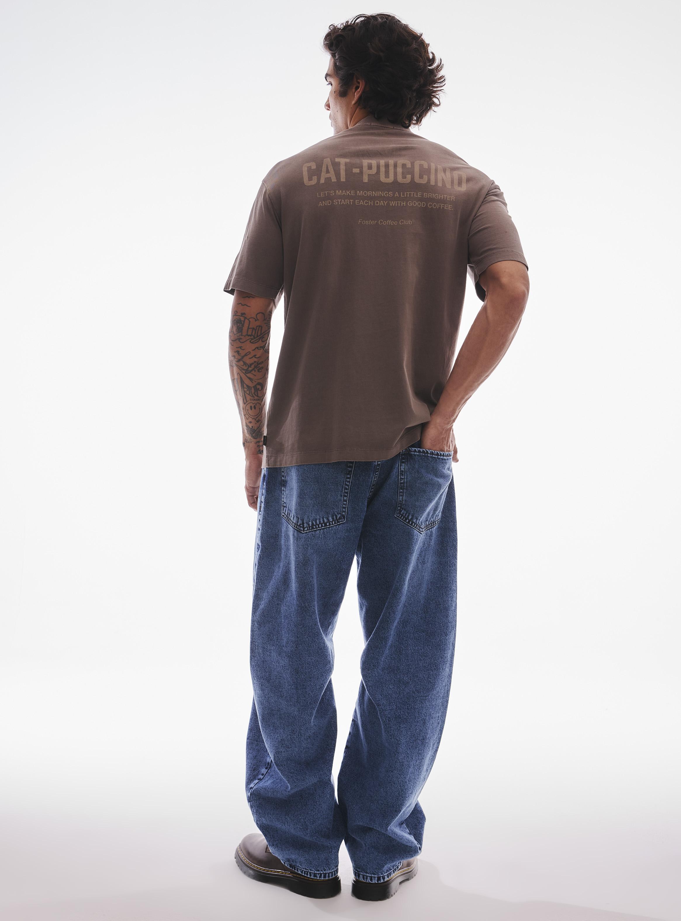 Polera Oversize con Estampado-5