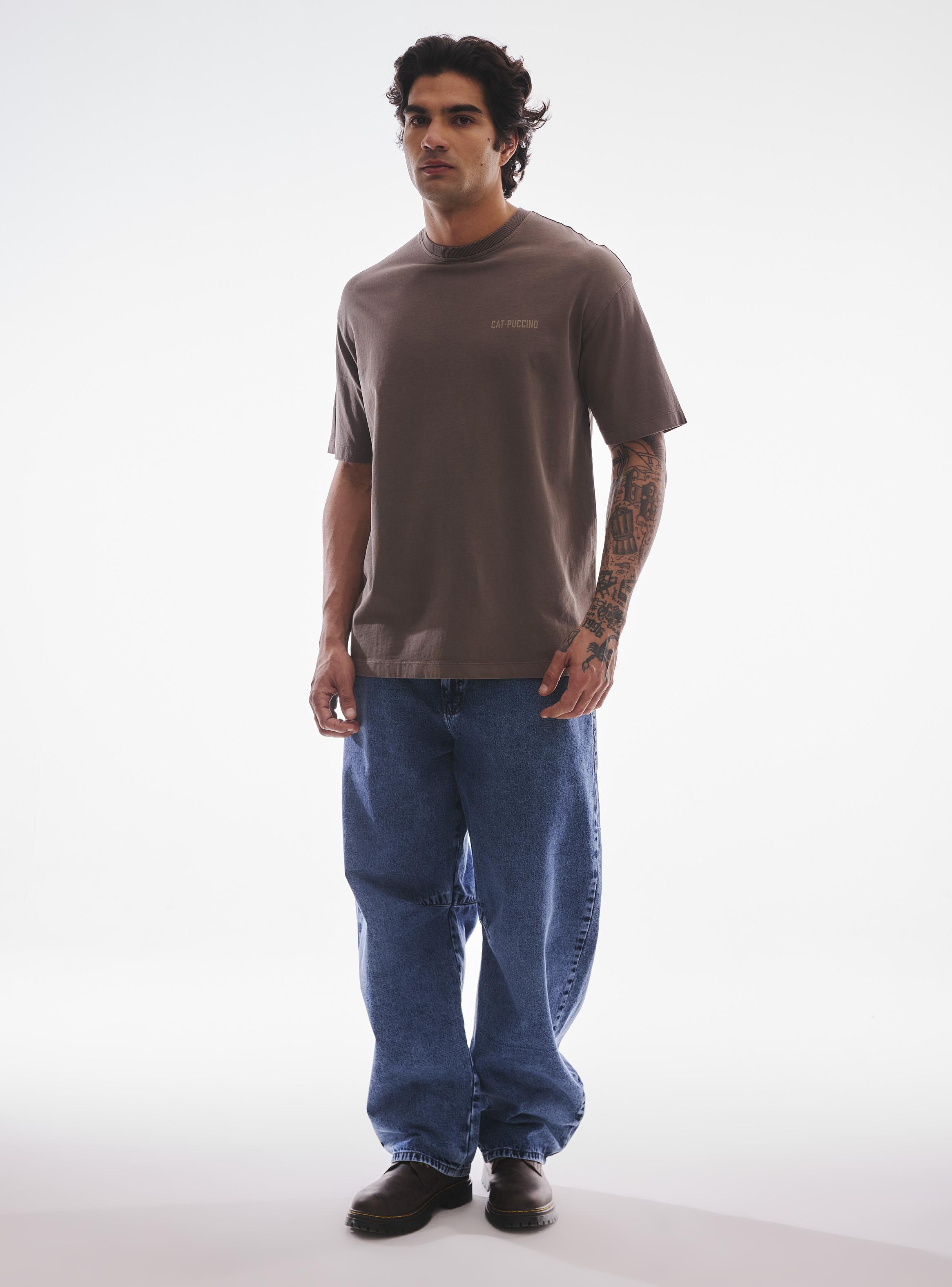 Polera Oversize con Estampado-4