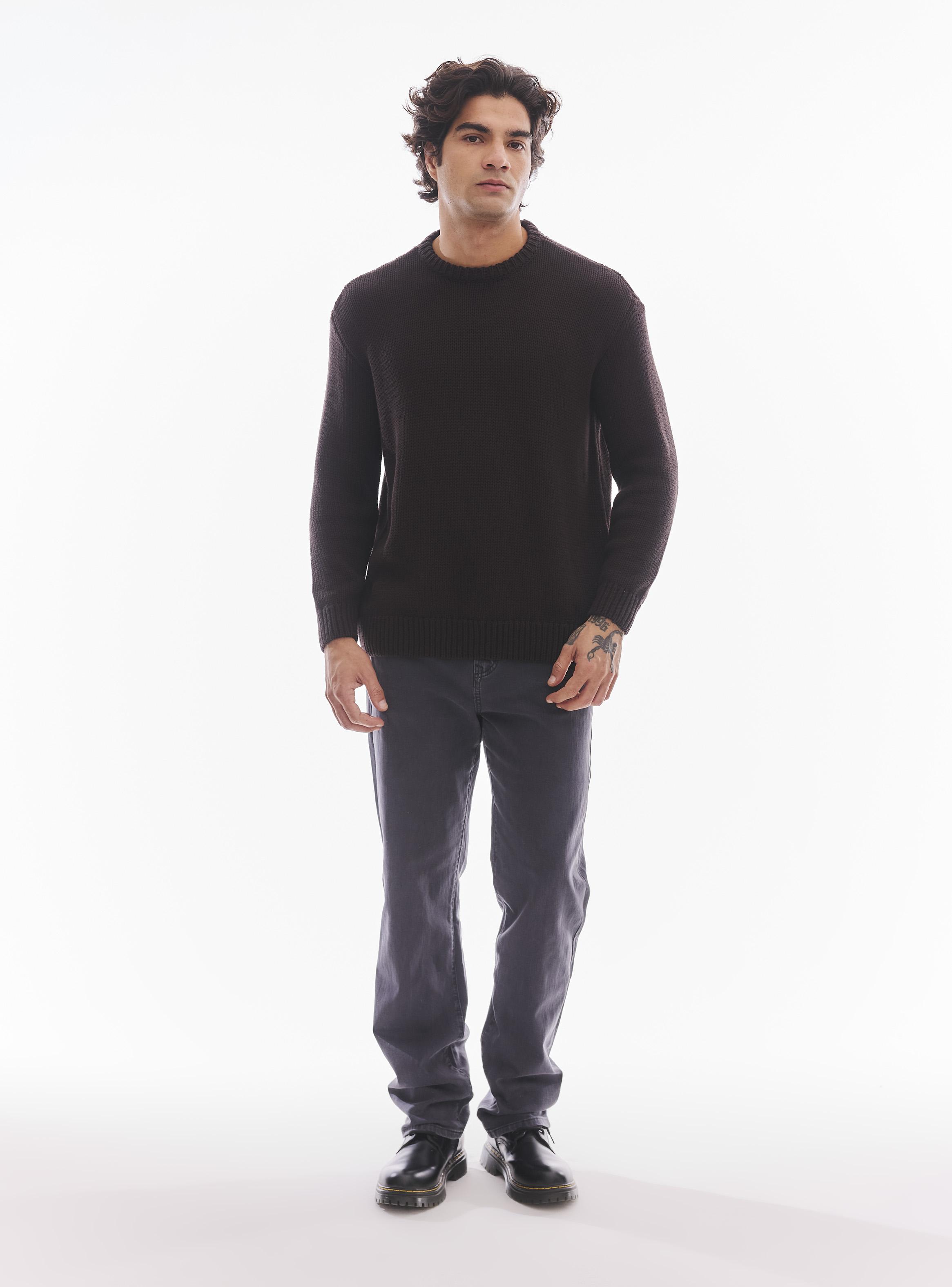 Sweater Grueso con Lavado-4