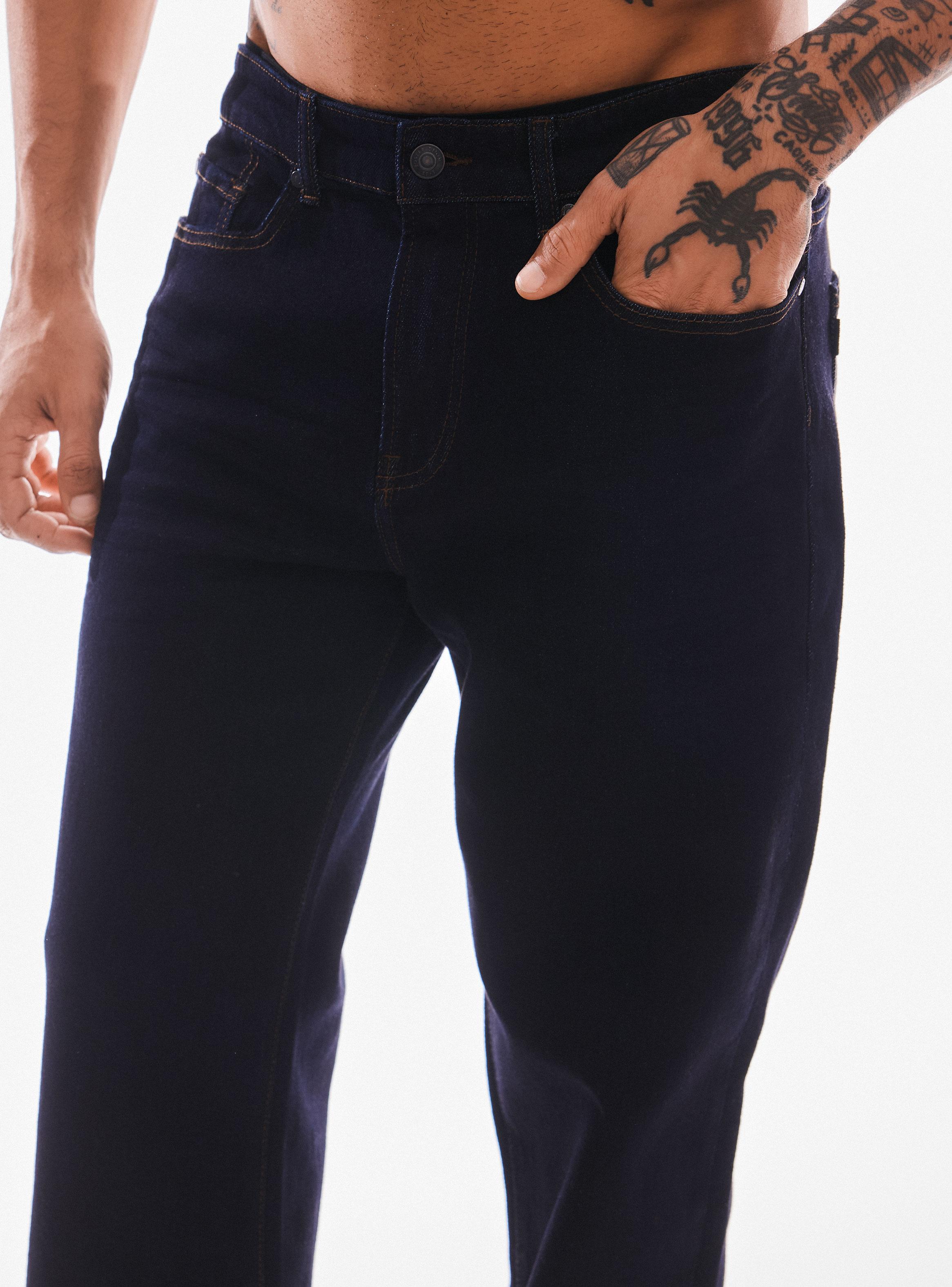 Jeans Relax con Basta Desgastada-2