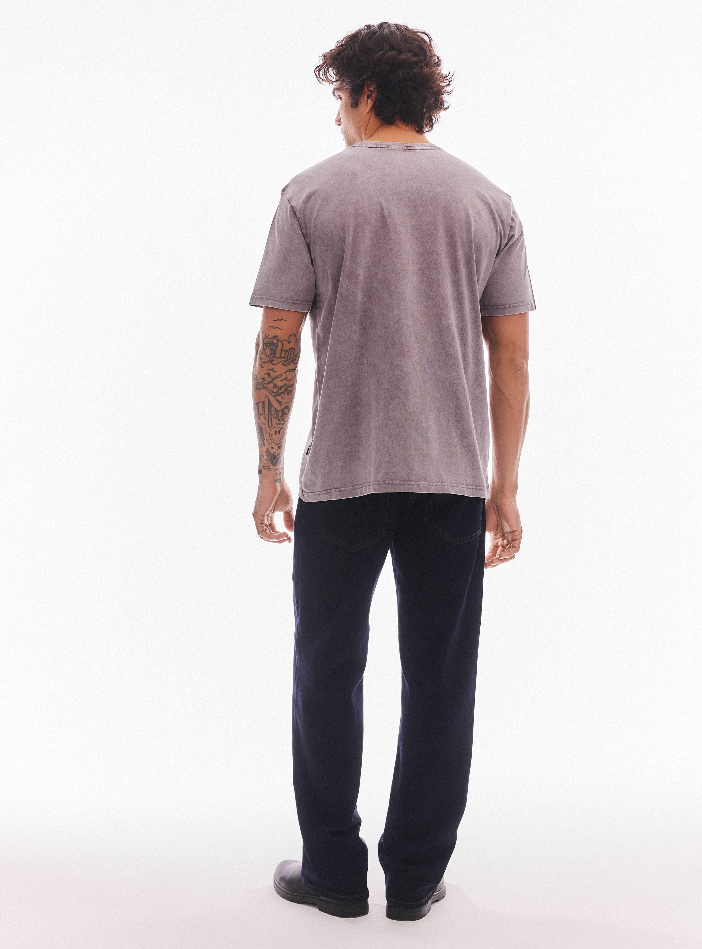 Jeans Relax con Basta Desgastada-5