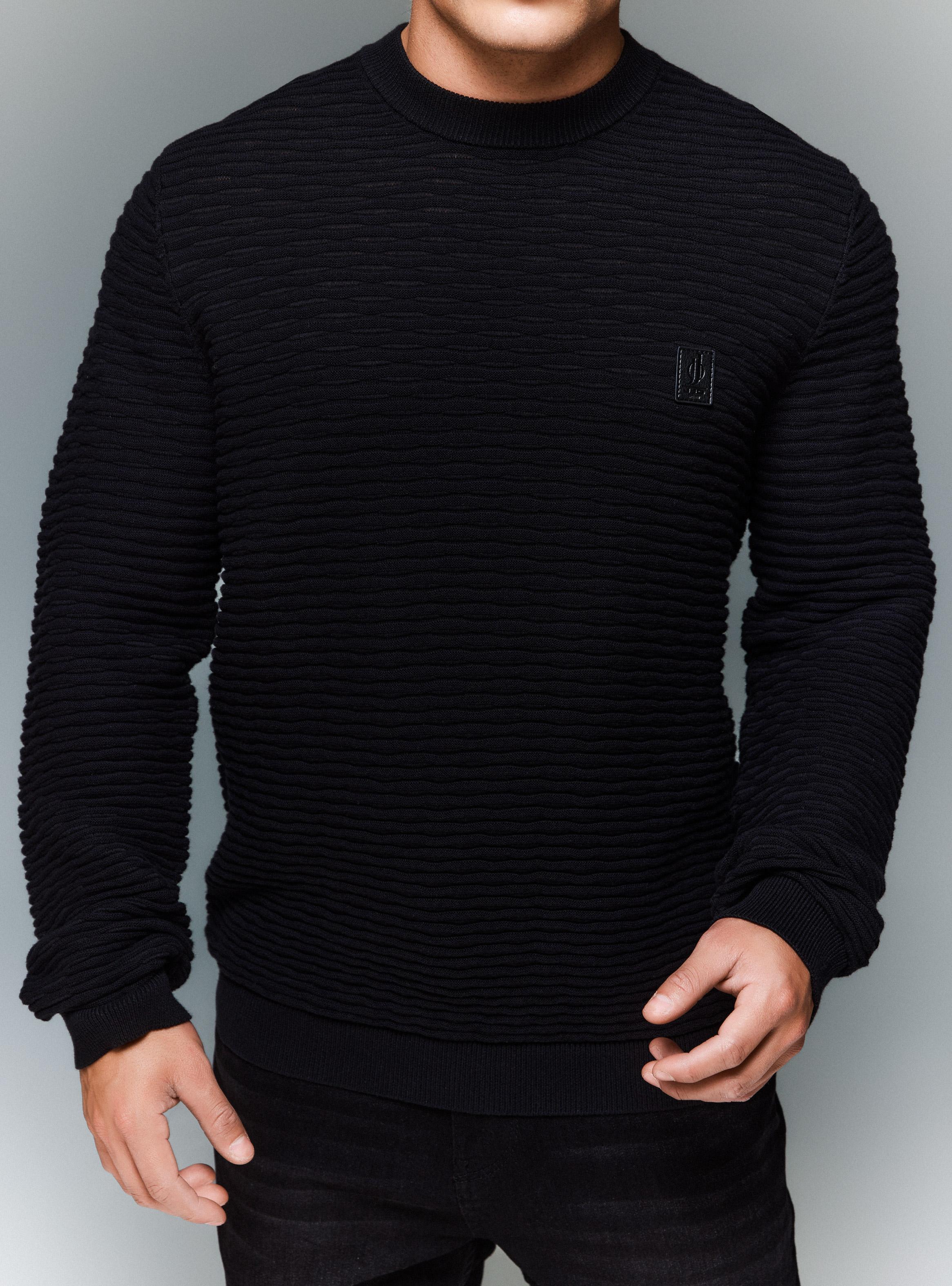 Sweater Punto Fantasía Ondeado-3