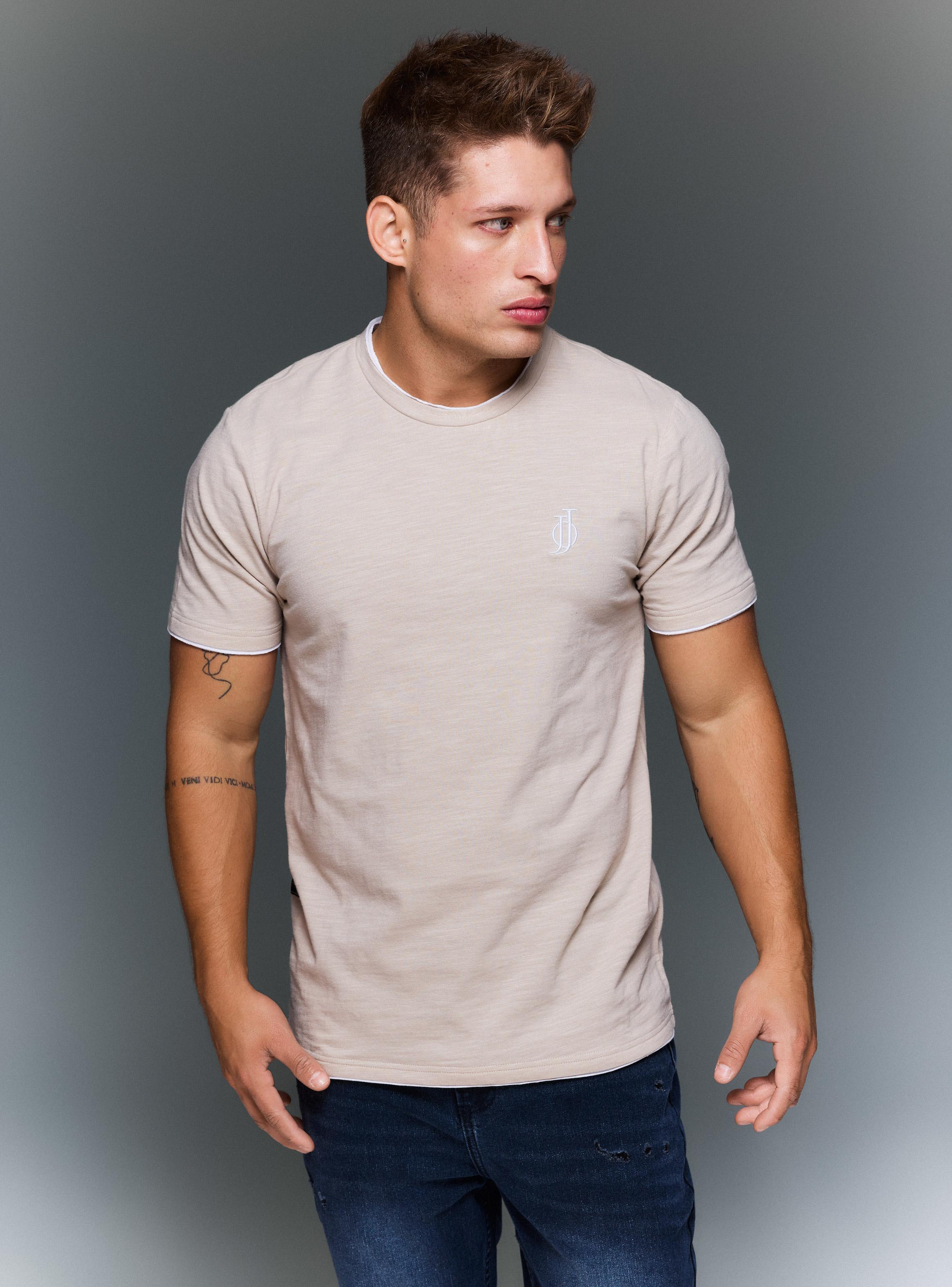 Polera Muscle Fit Tela Contratono-0