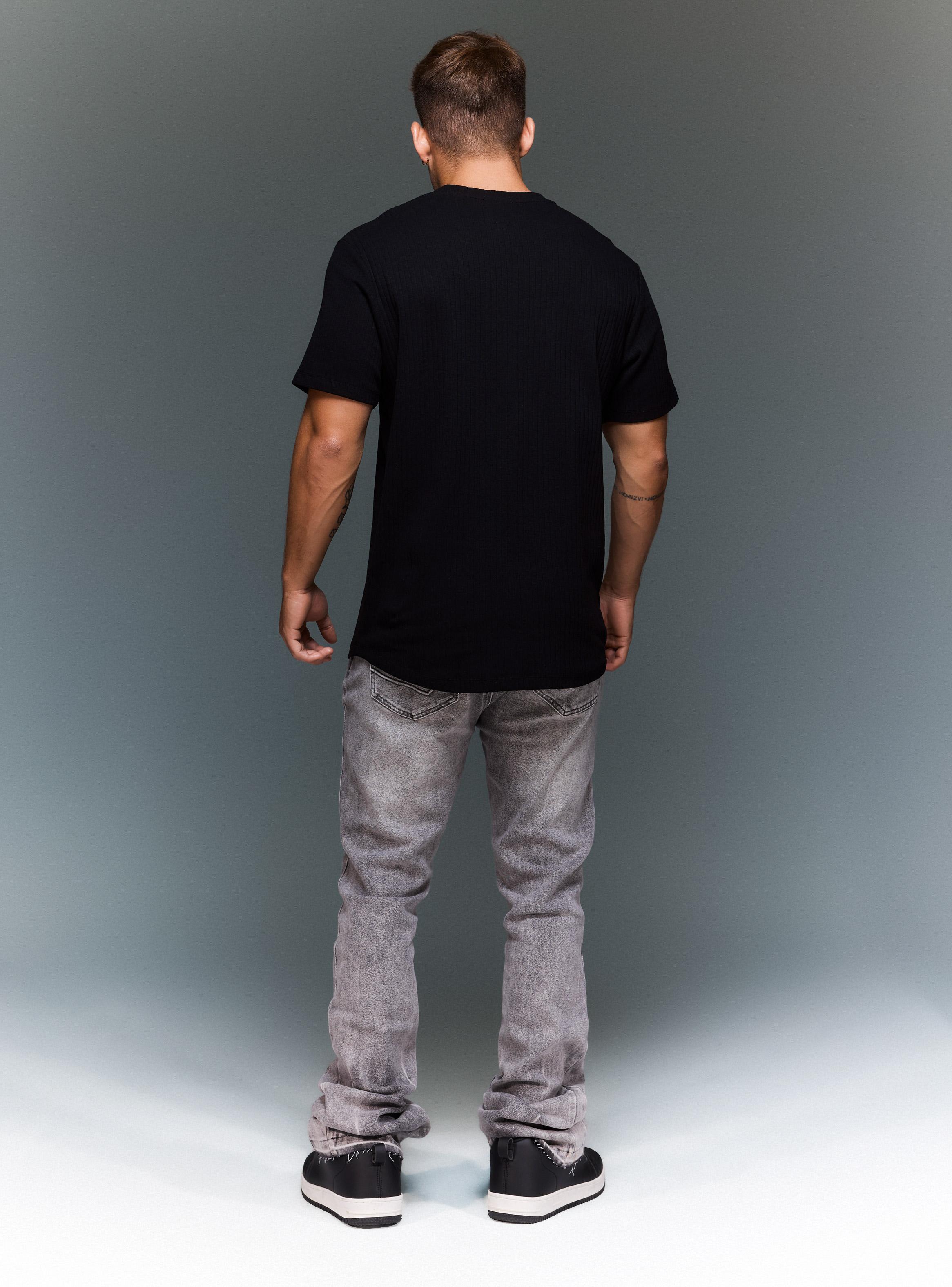 Polera Long Fit Tela Texturada-5
