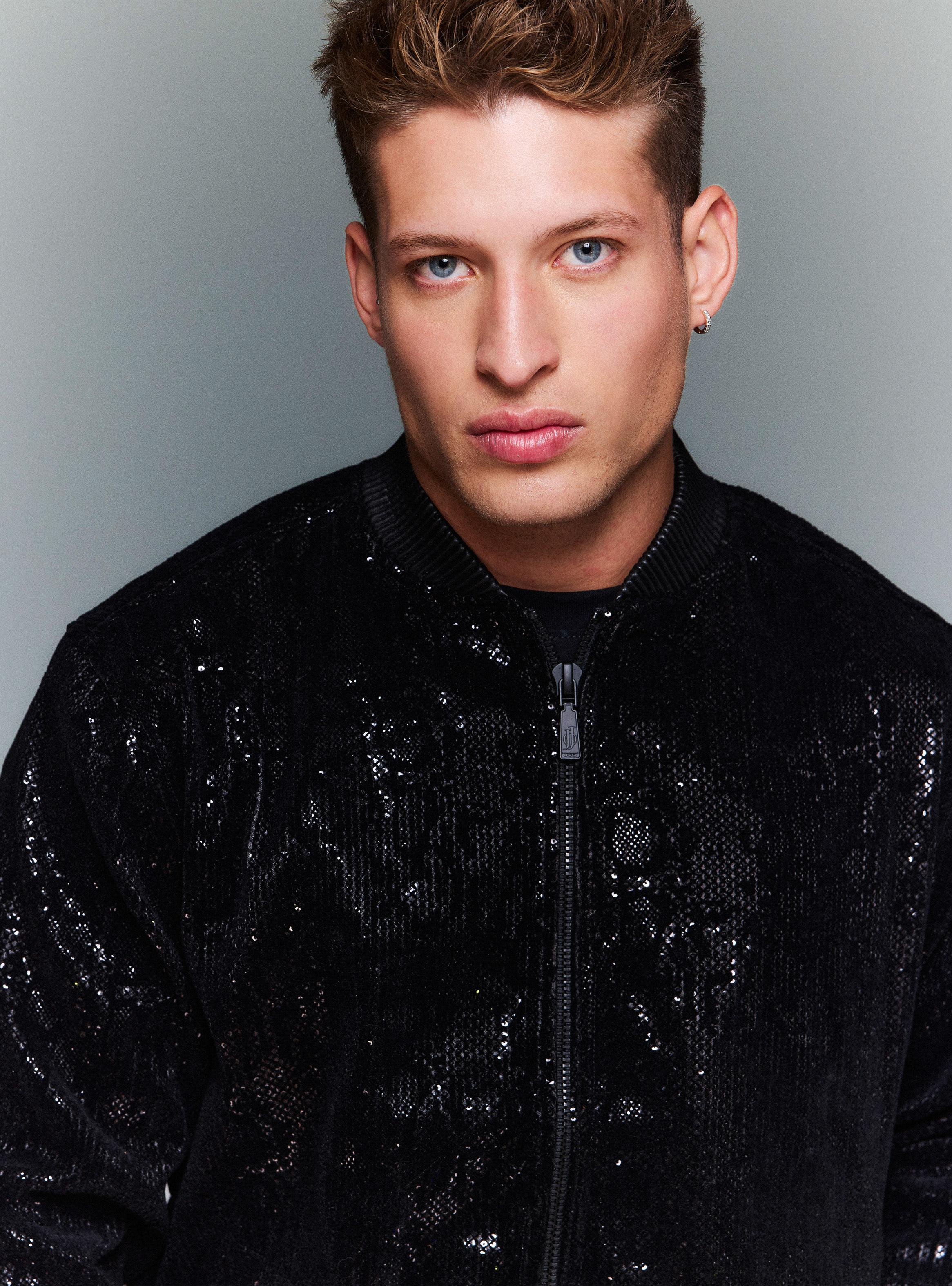 Chaqueta Bomber Velvet Lentejuelas-2