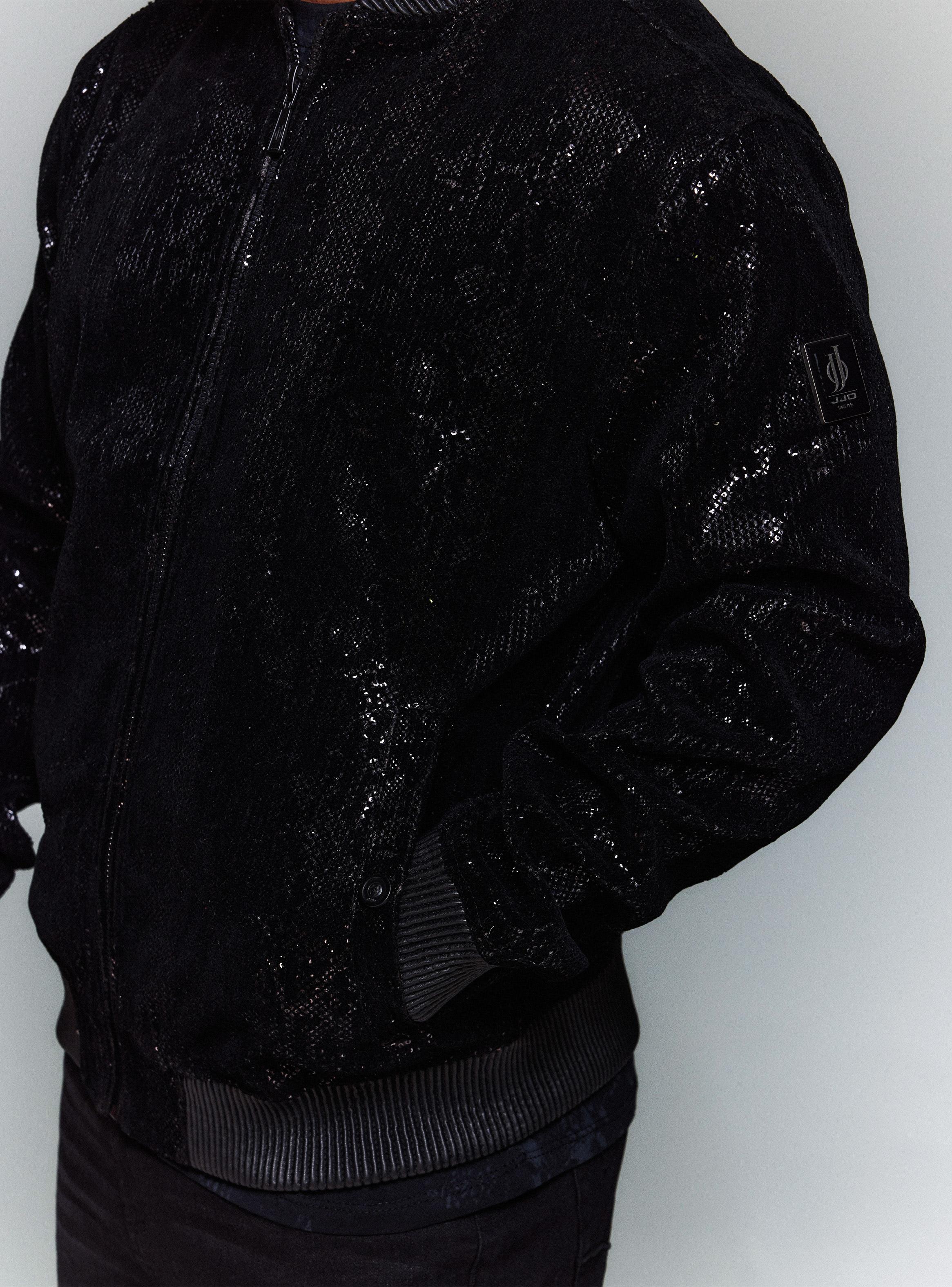 Chaqueta Bomber Velvet Lentejuelas-3