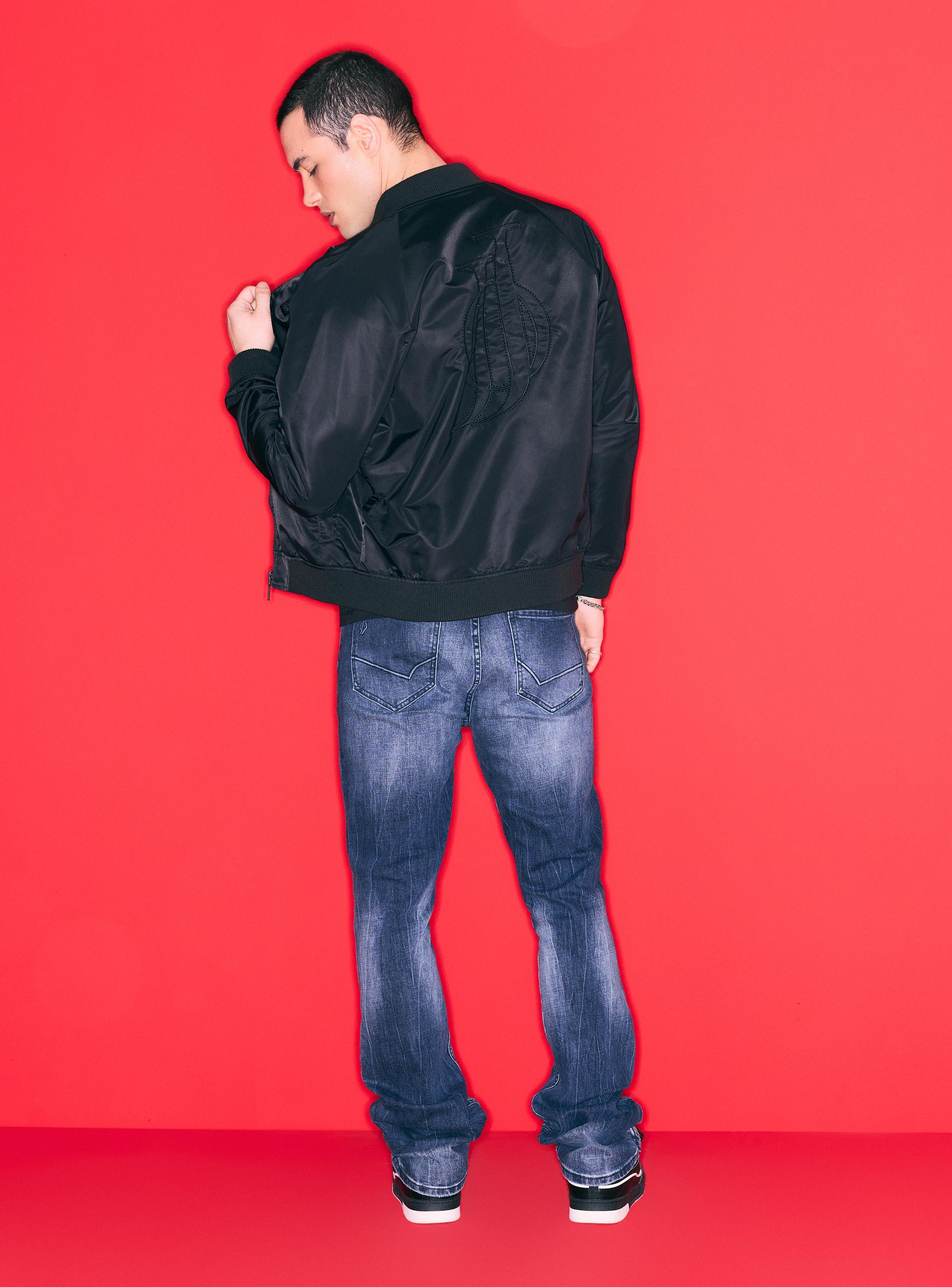 Chaqueta Bomber Logo Brillos Espalda-5