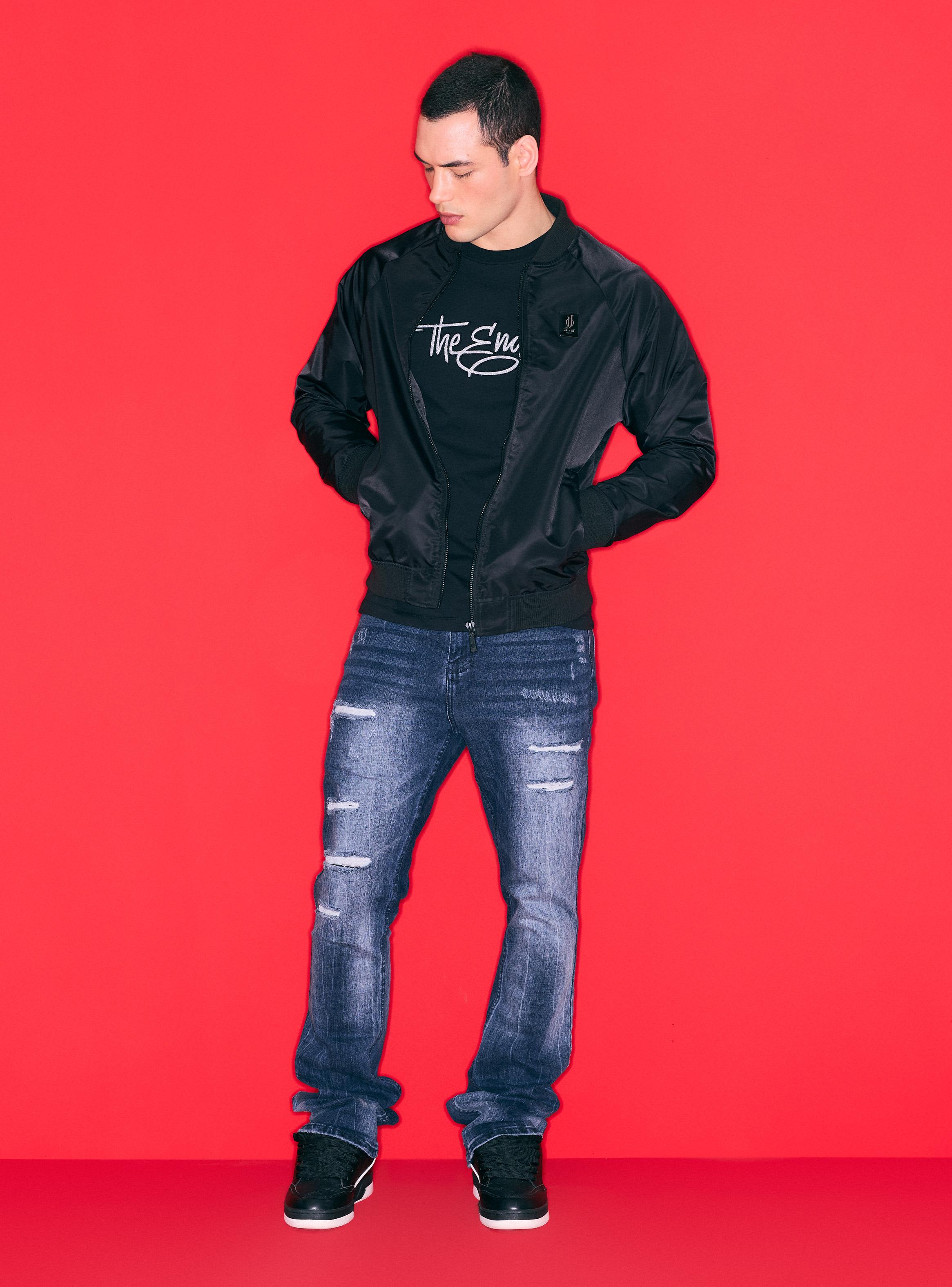 Chaqueta Bomber Logo Brillos Espalda-4