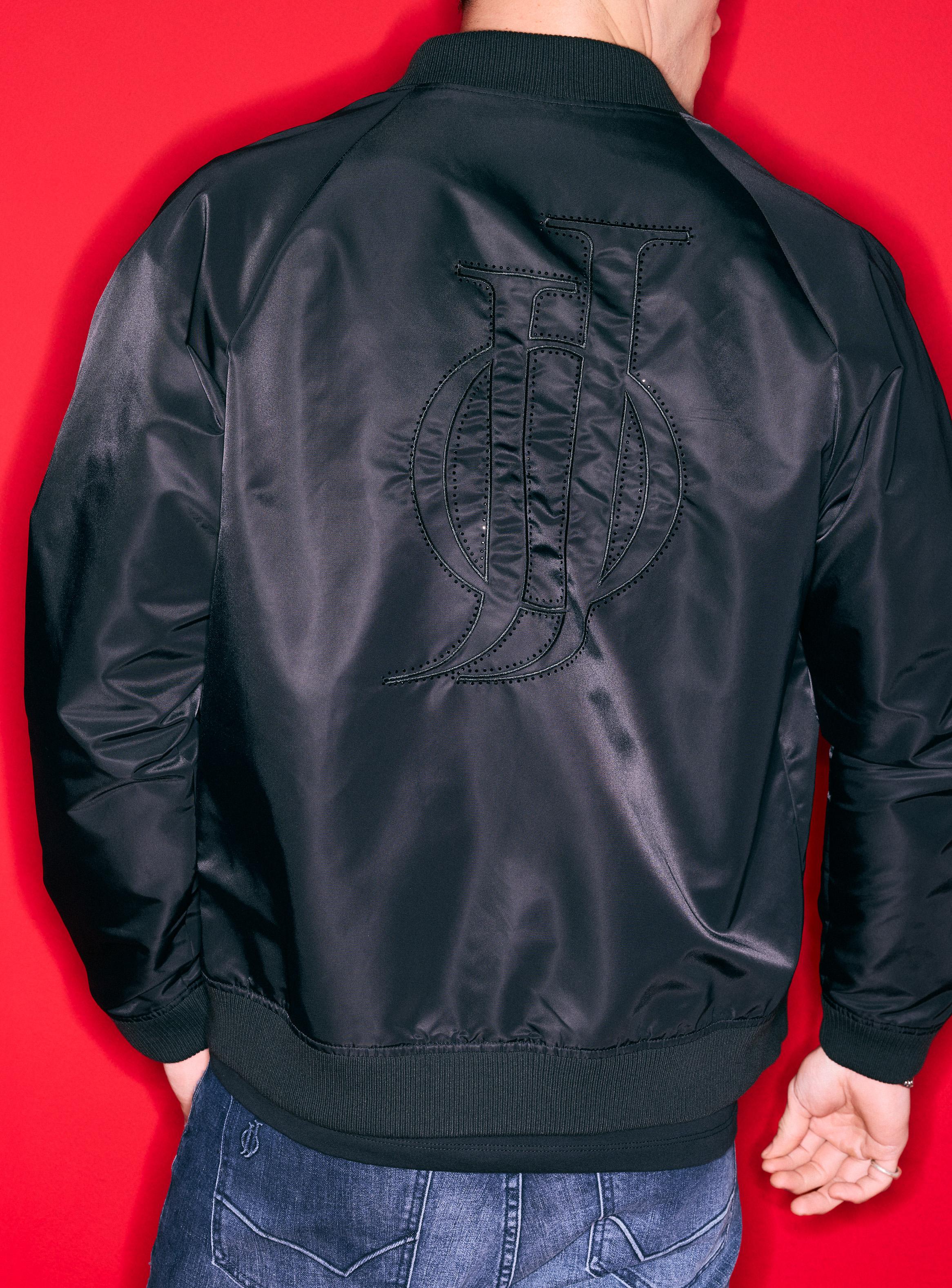 Chaqueta Bomber Logo Brillos Espalda-3