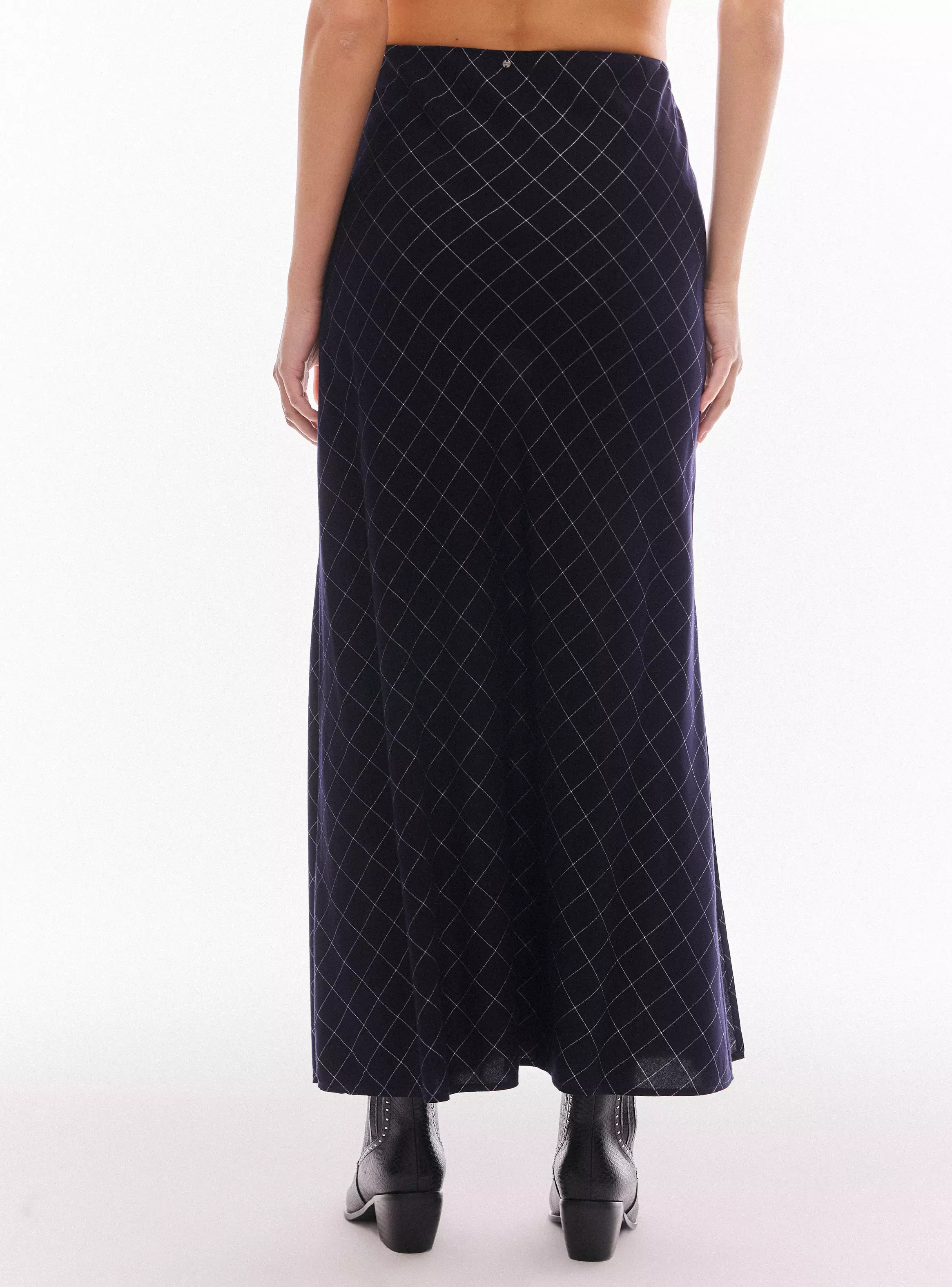 Falda Midi Cuadros-1