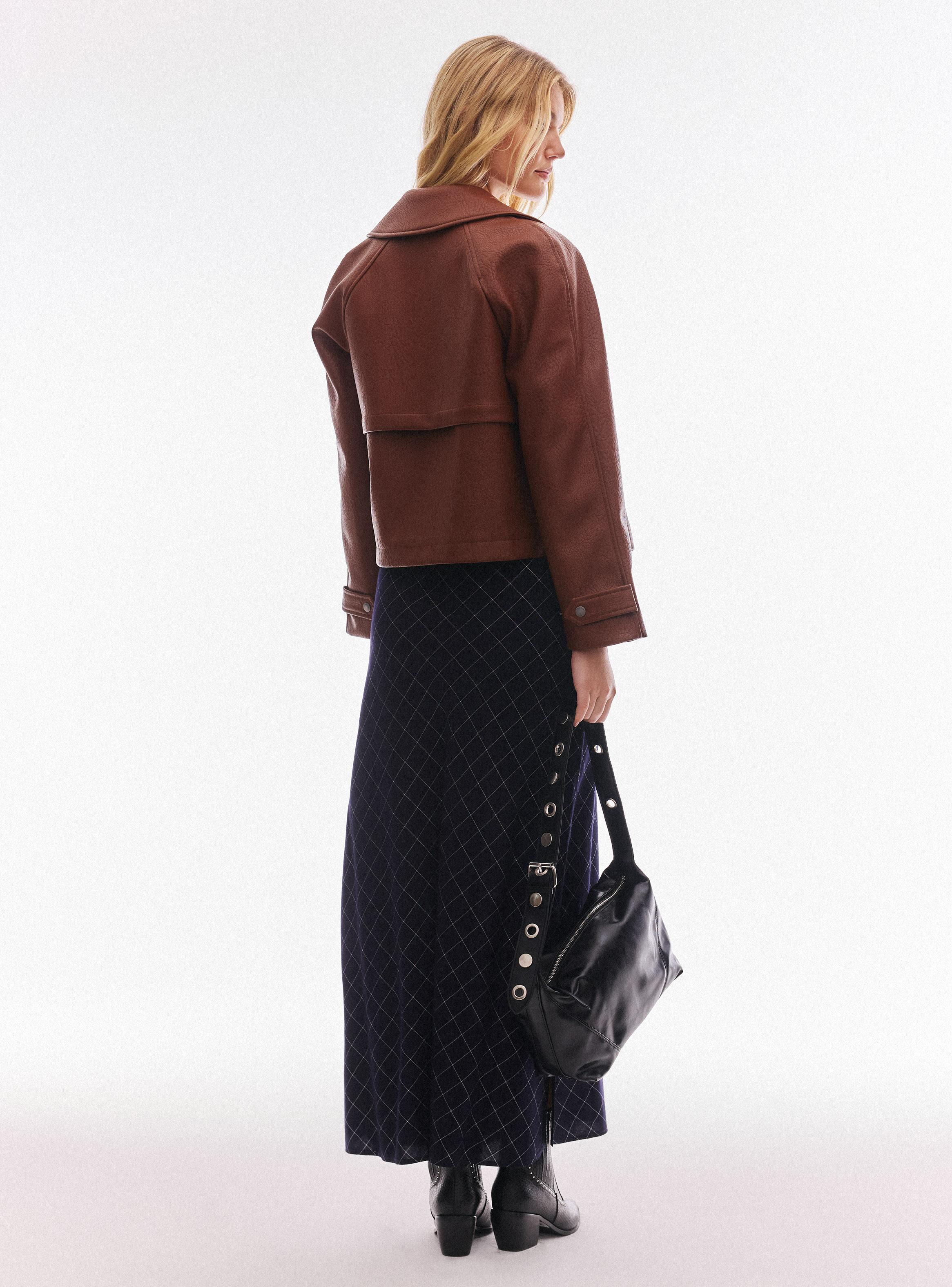 Falda Midi Cuadros-5