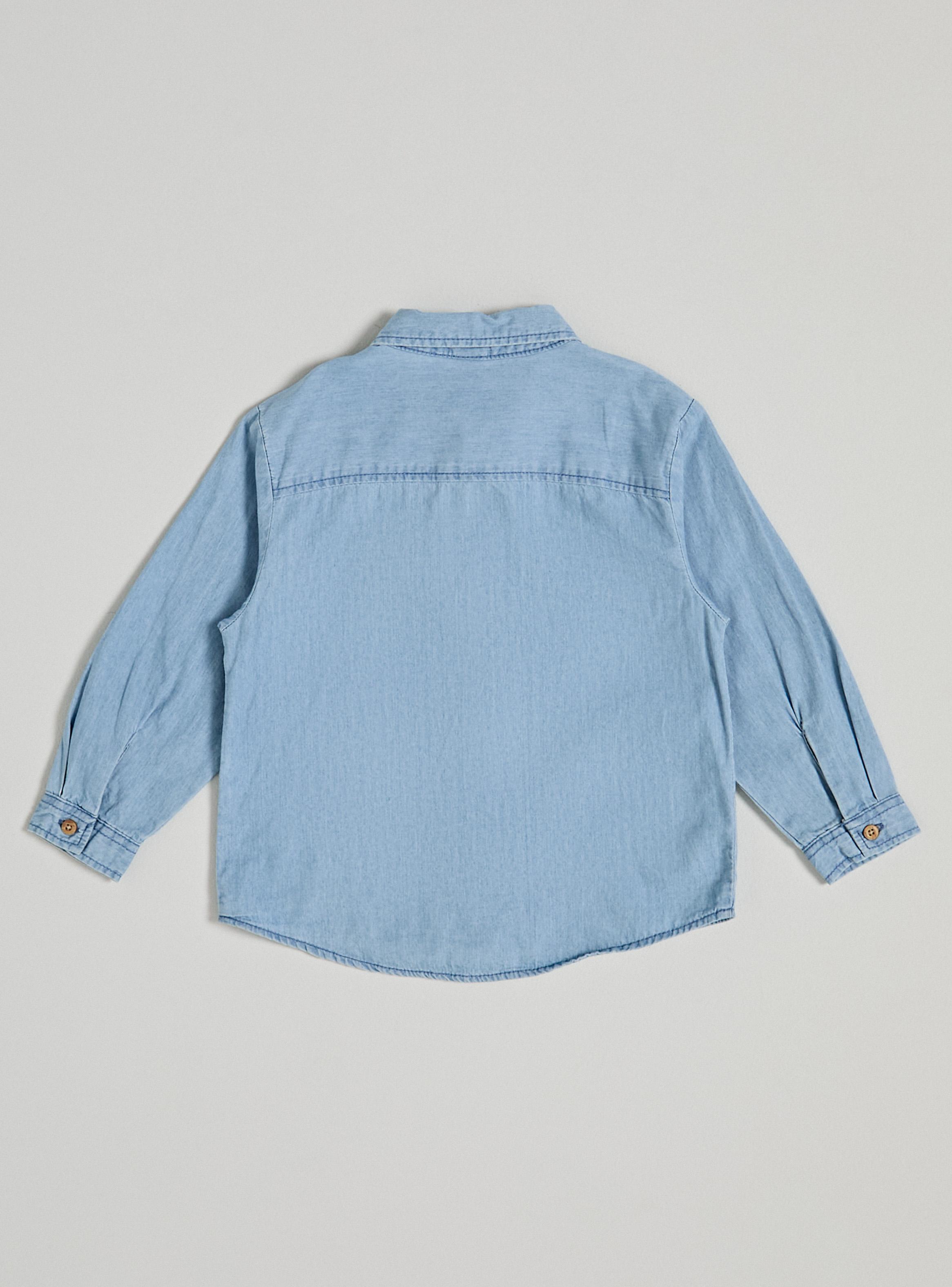 Camisa Bolsillo Frontal y Botones Look Madera-2