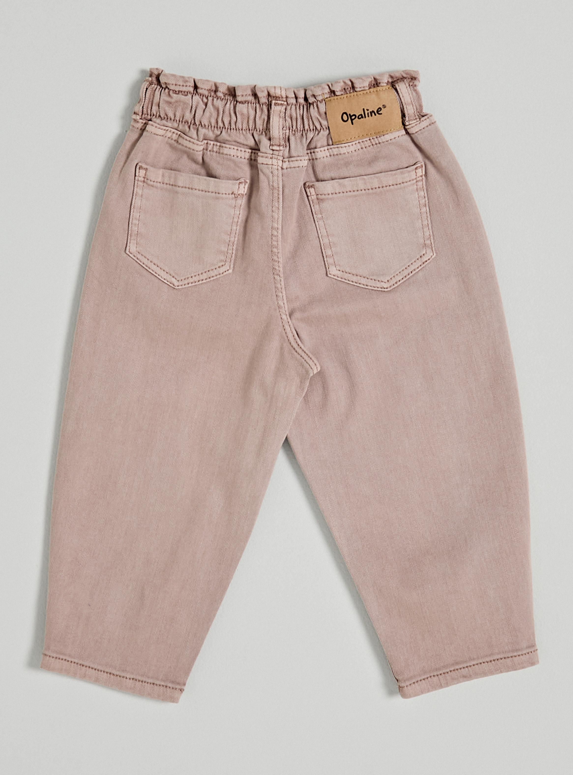 Pantalón Balloon Garmen Dye con Bordado Frontal Floral-2