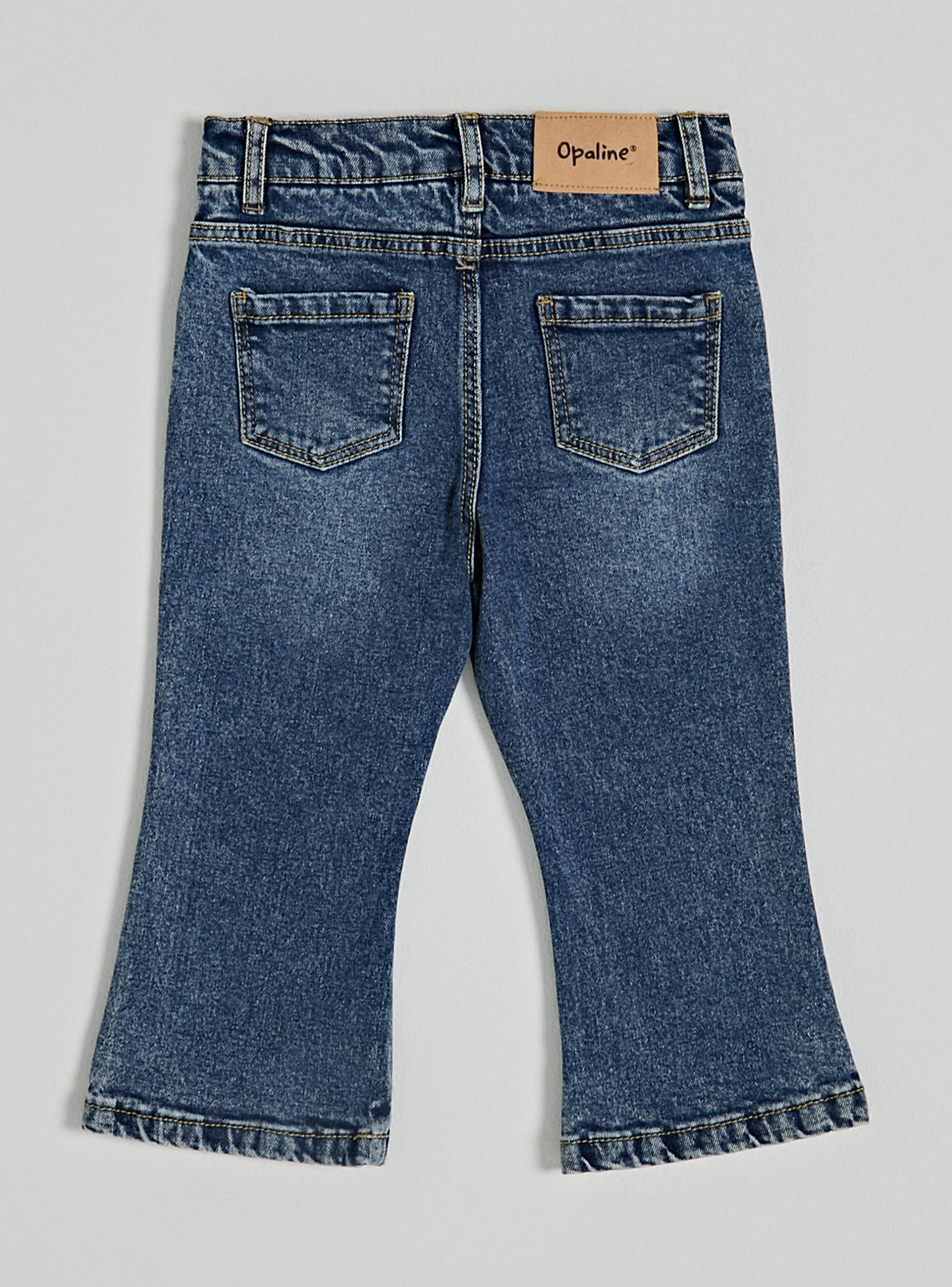 Jeans Bordado Flores y Cinturón Estampado-2