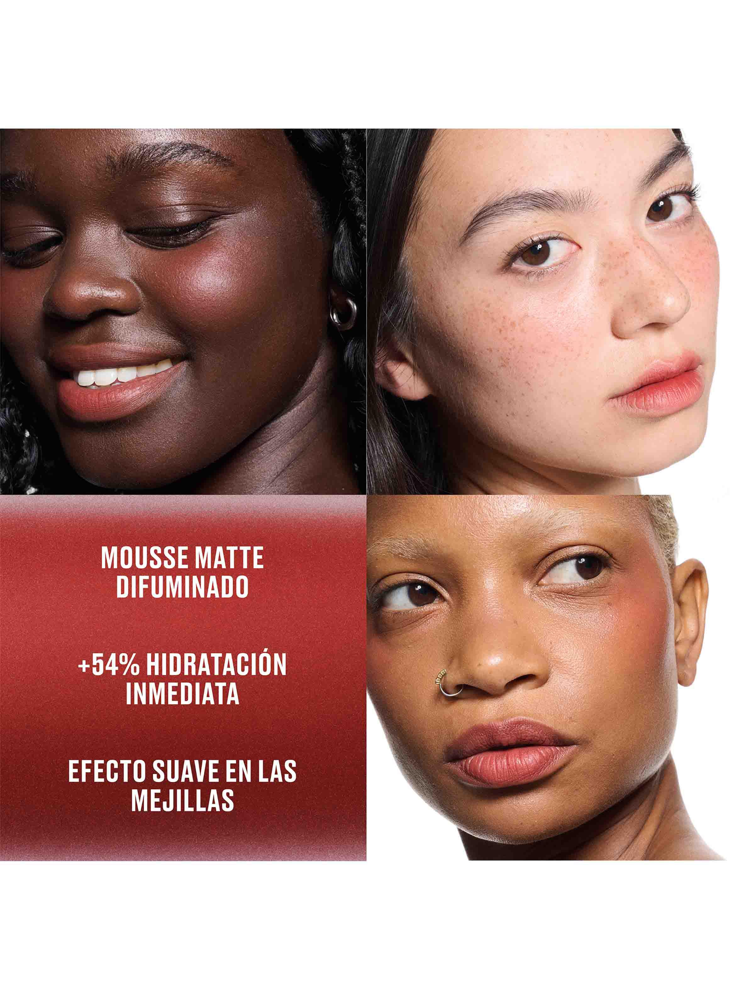 Labial Líquido Powder Kiss Lip + Cheek Mousse Devoted To Chili-2